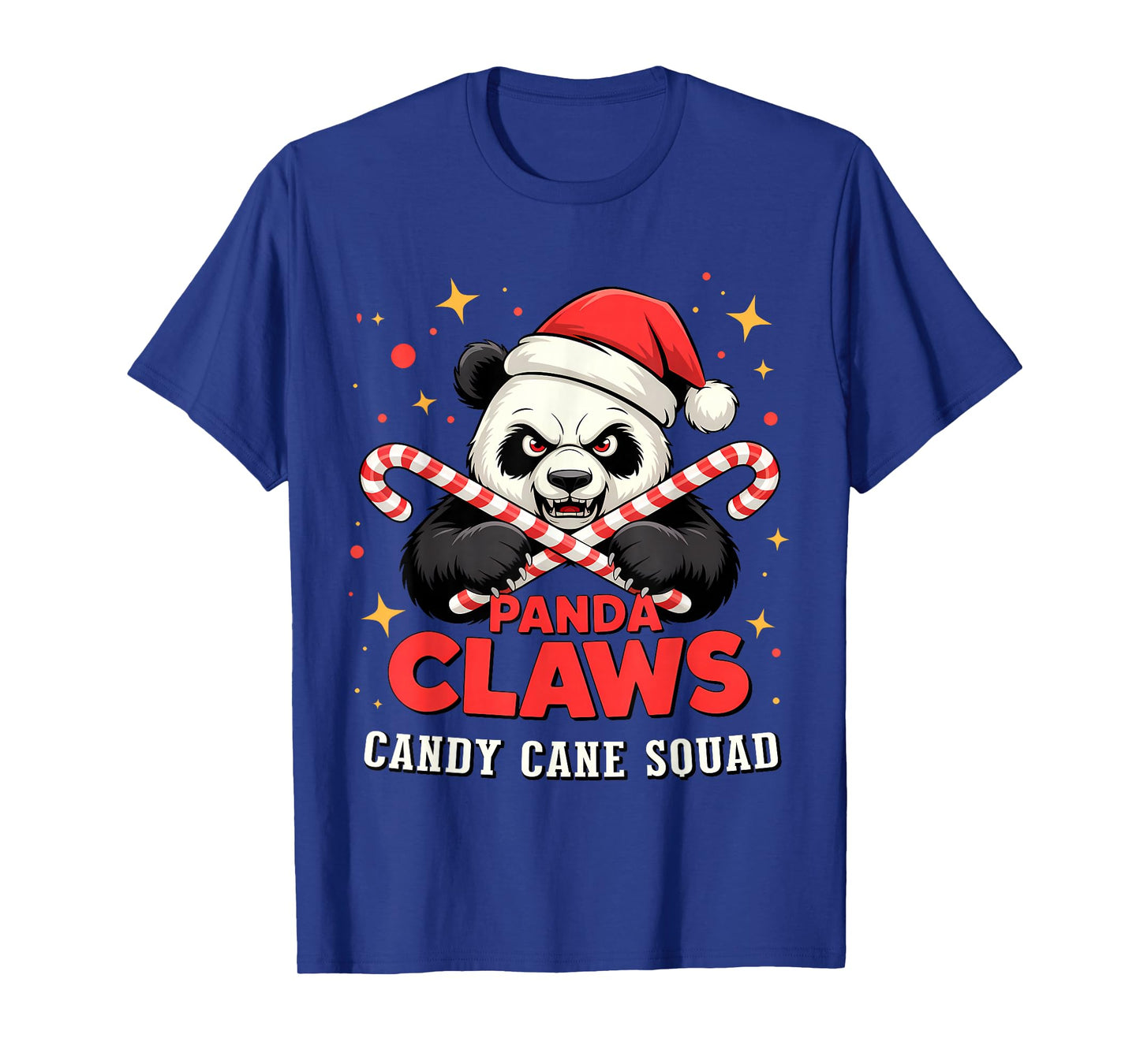 Panda Claws β Candy Cane Squad Christmas T-Shirt