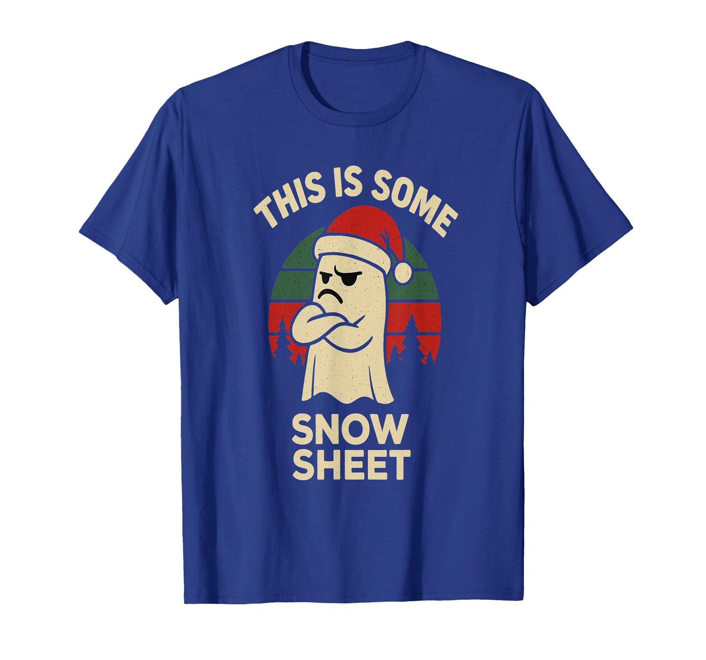 This is Some Snow Sheet Ghost Santa Hat Funny Christmas T-Shirt