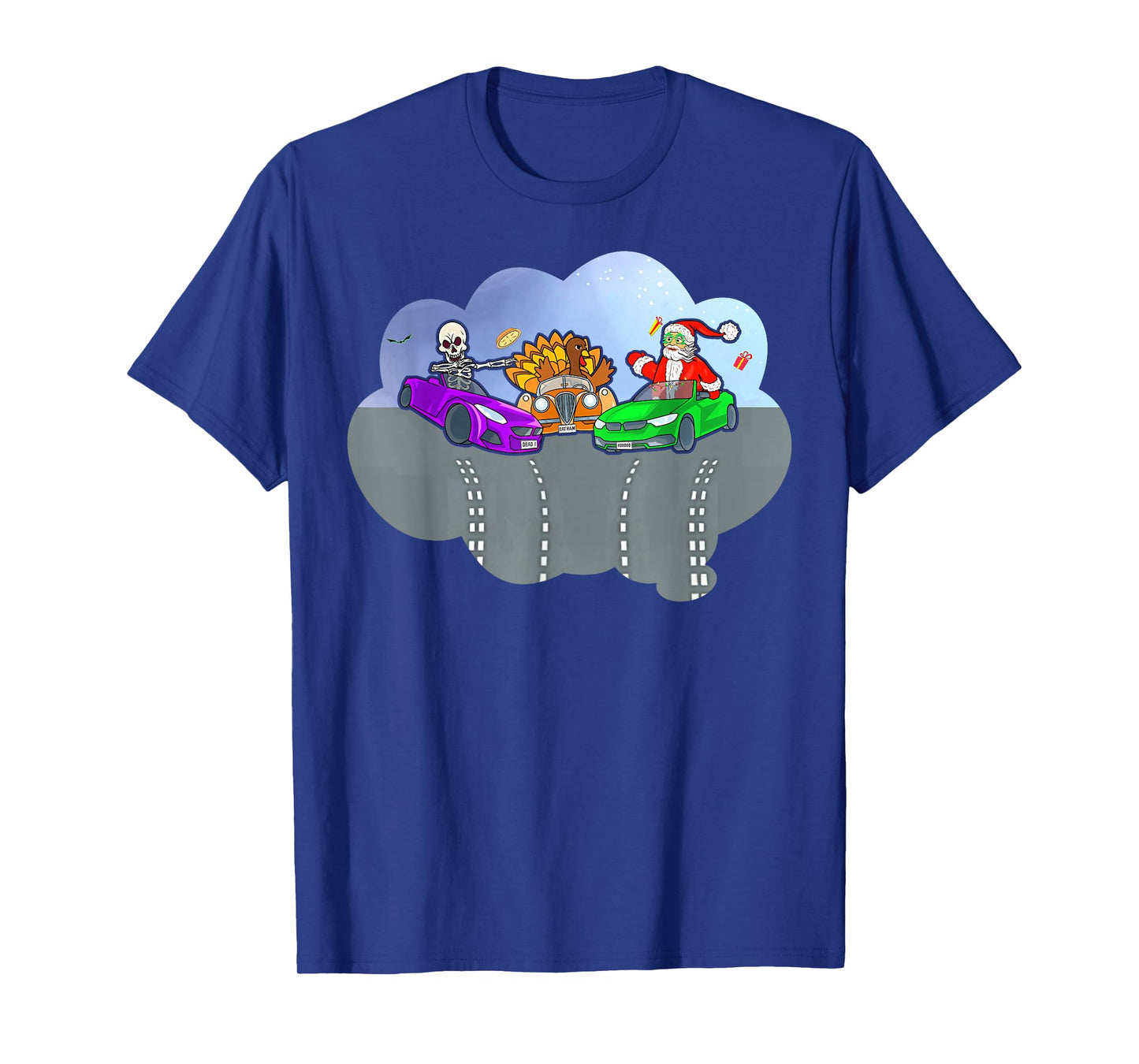 Funny Halloween Thanksgiving Christmas Crash HallowThanksMas T-Shirt