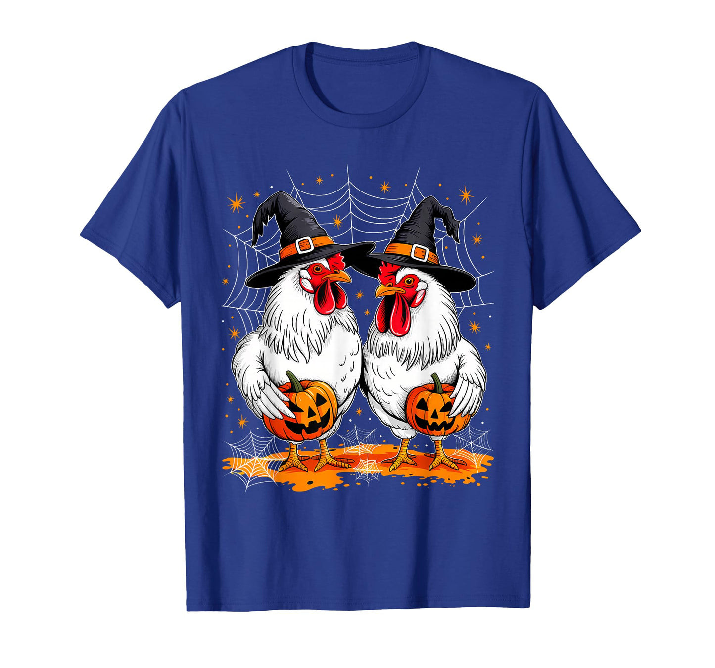 Funny Chickens Roosters Witches Halloween Costume Spooky T-Shirt