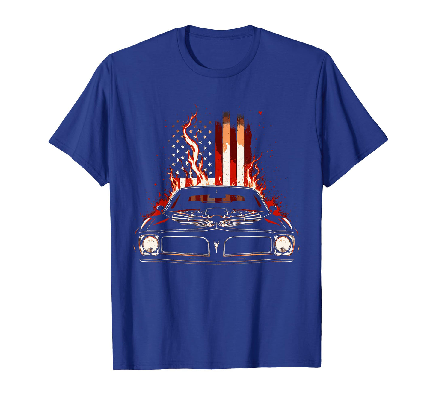 Flaming Patriotic Flag Trans Am Muscle Car 1970's Trans Am T-Shirt