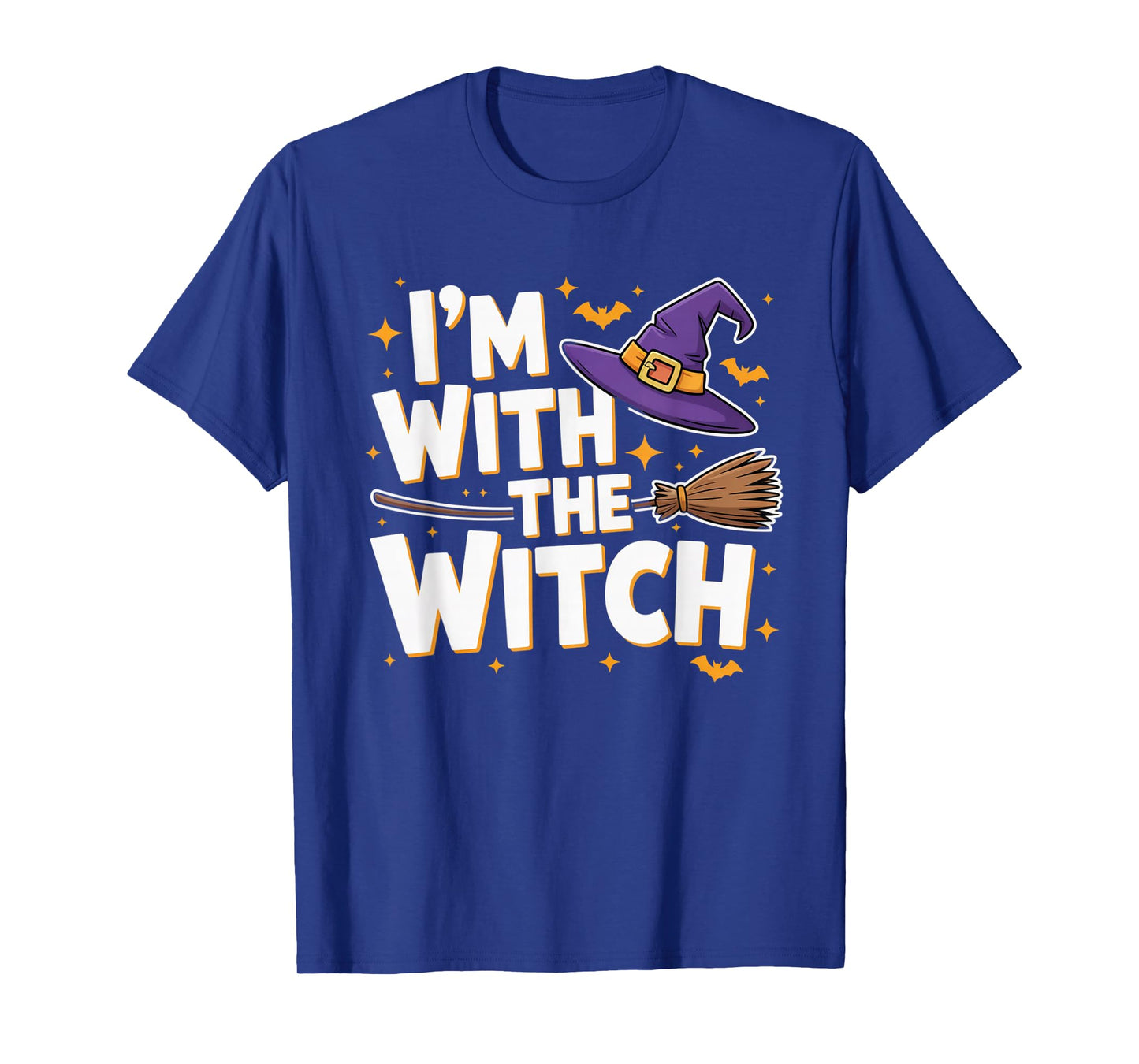 I'm with The Witch Halloween Costume Dad Mom Group T-Shirt