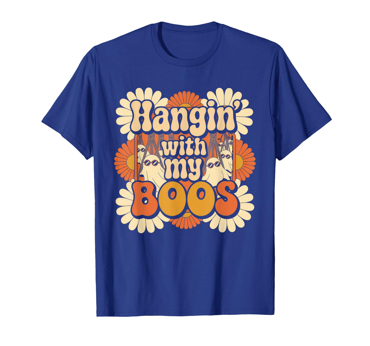 Hangin' with My Boos Tshirt Halloween Ghost Scary Witch Men T-Shirt