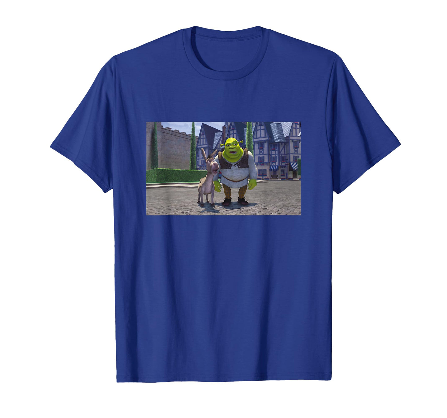 Shrek Iconic Donkey & Shrek Photo Scene Big Chest Poster T-Shirt