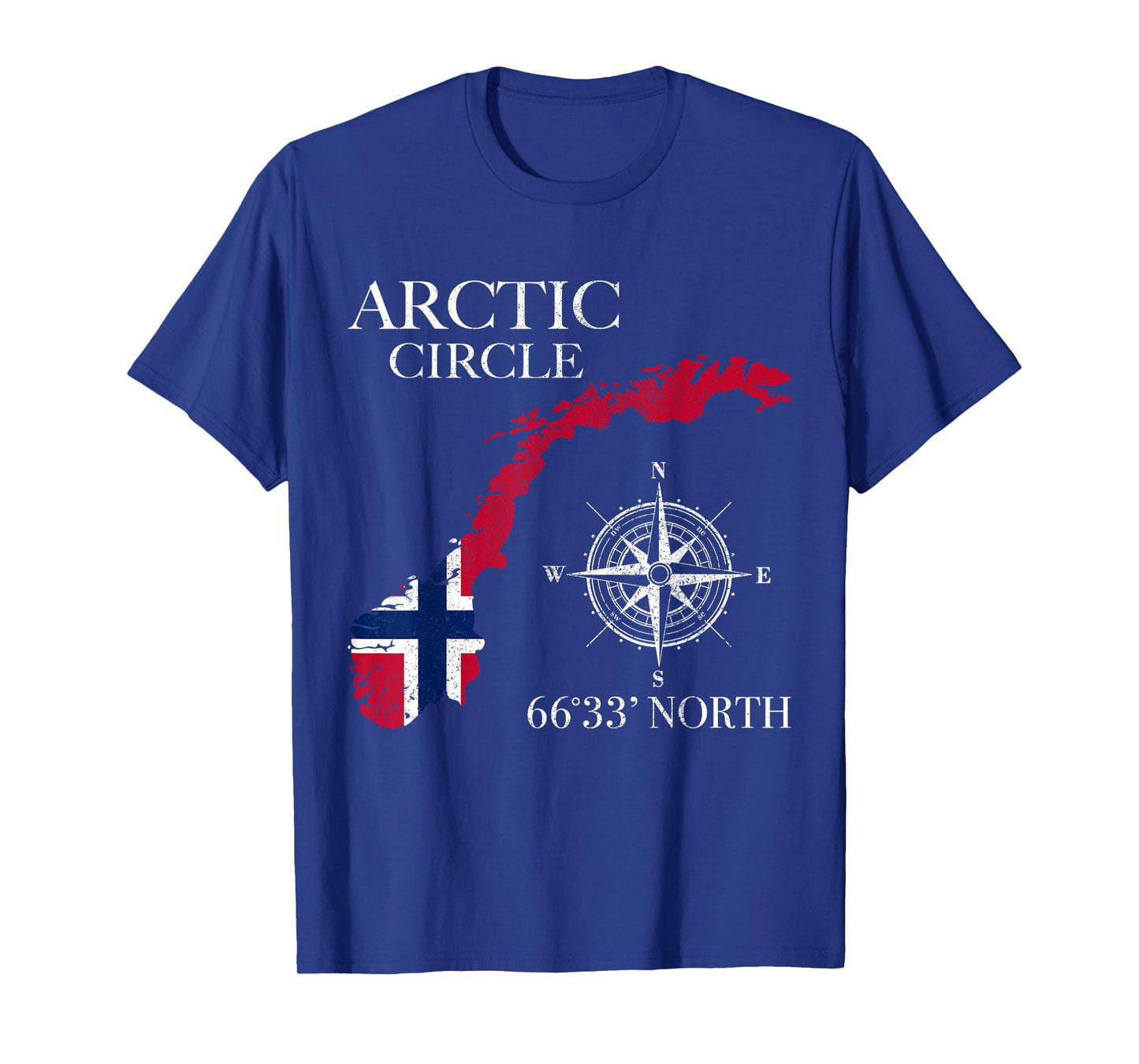 Norway Arctic Circle Norwegian Flag Pride Souvenir Norge T-Shirt