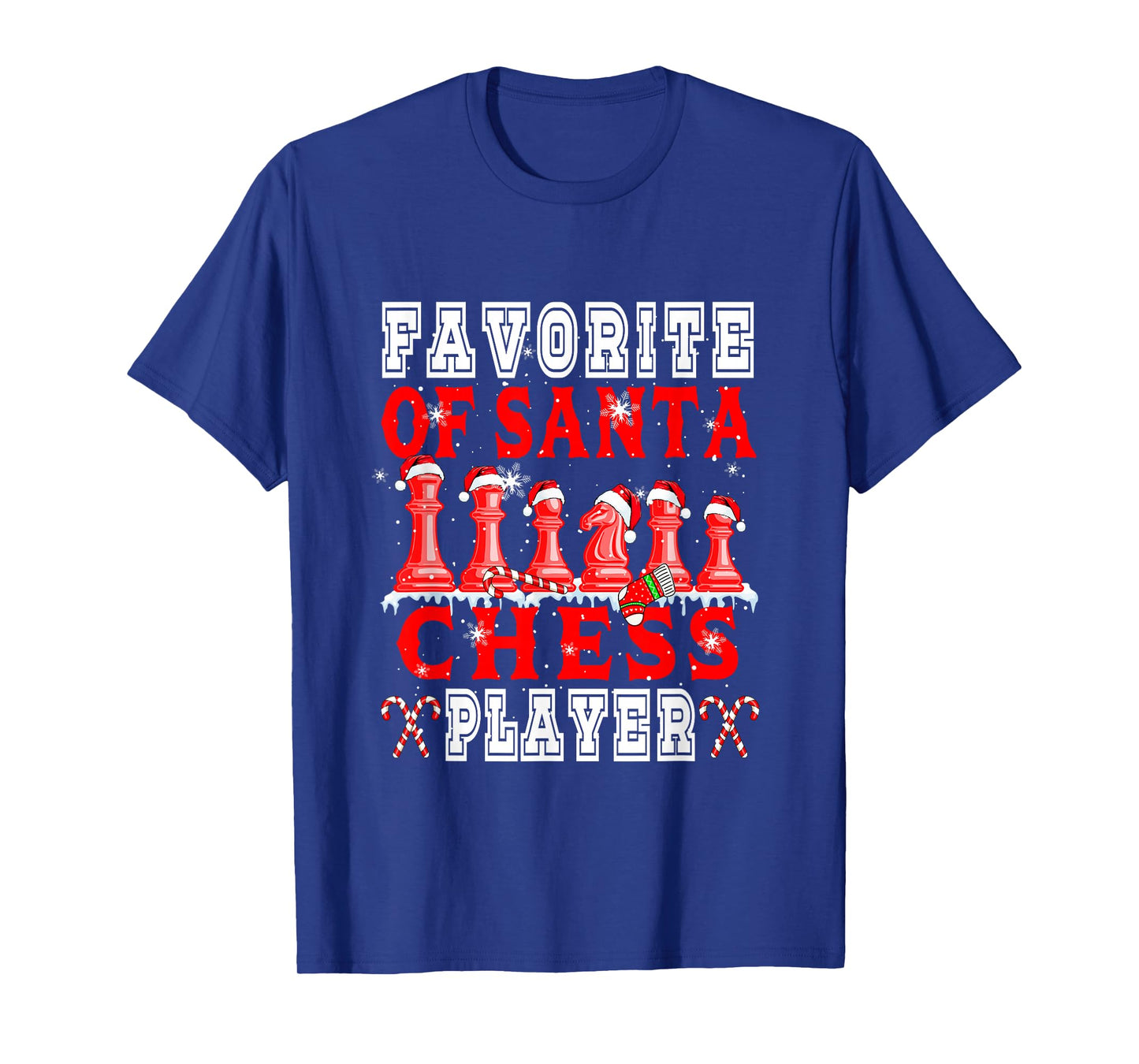 Favorite of Xmas Santa Funny Chess Player Matching Team T-Shirt