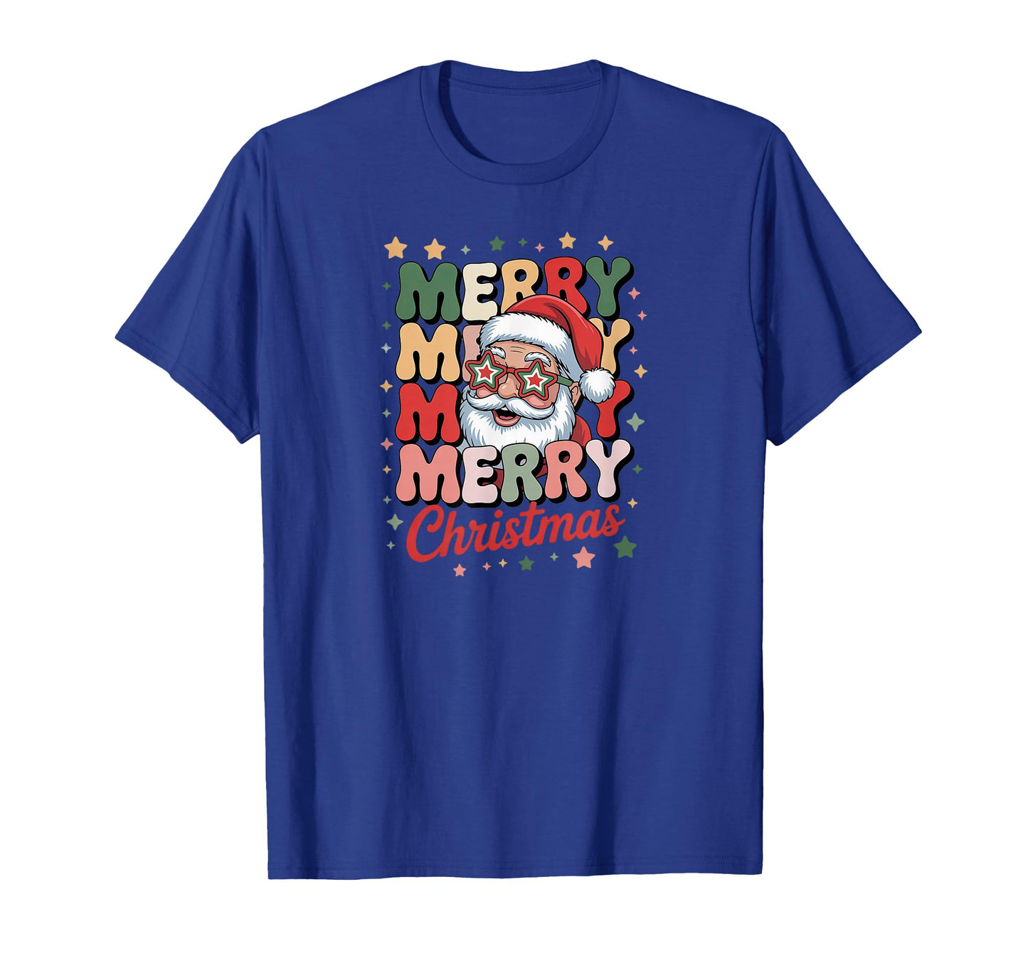 Merry Christmas Retro Santa Funny Holiday T-Shirt