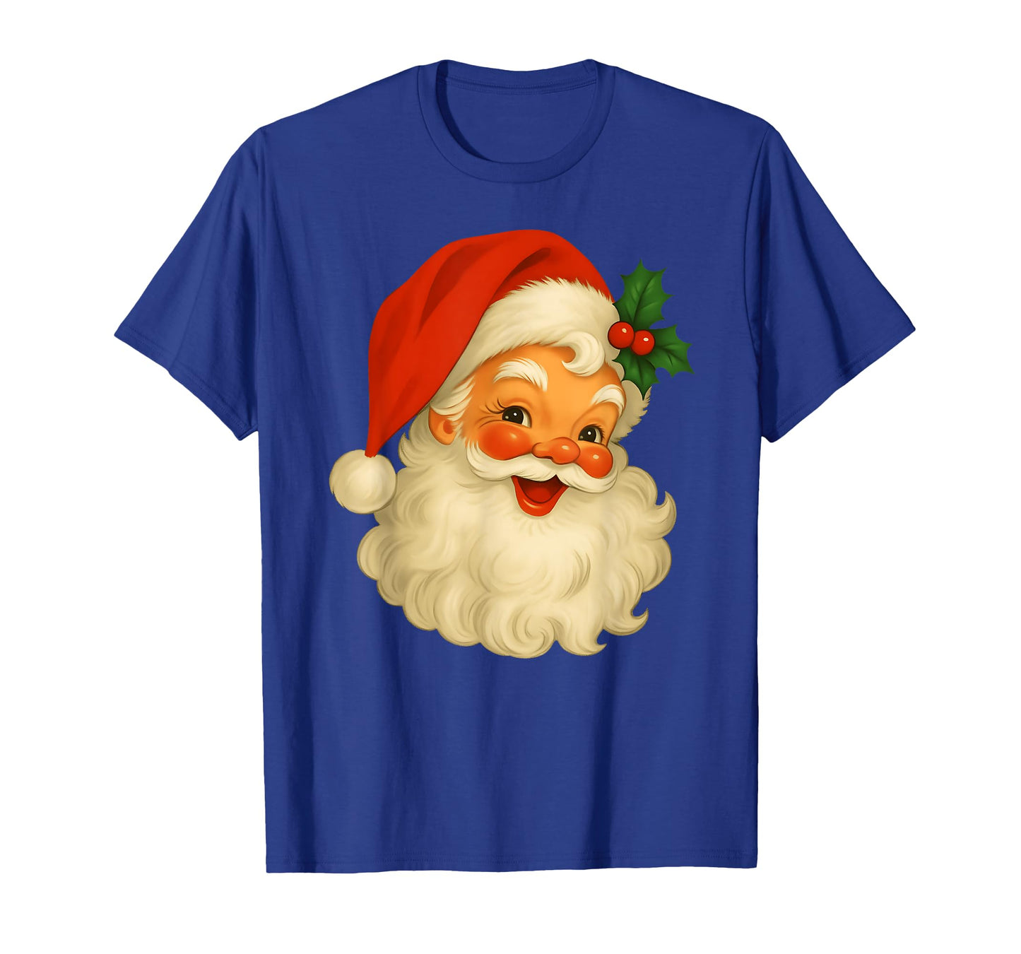 Vintage Retro Cute Santa Claus Christmas Xmas Men Women Kid T-Shirt