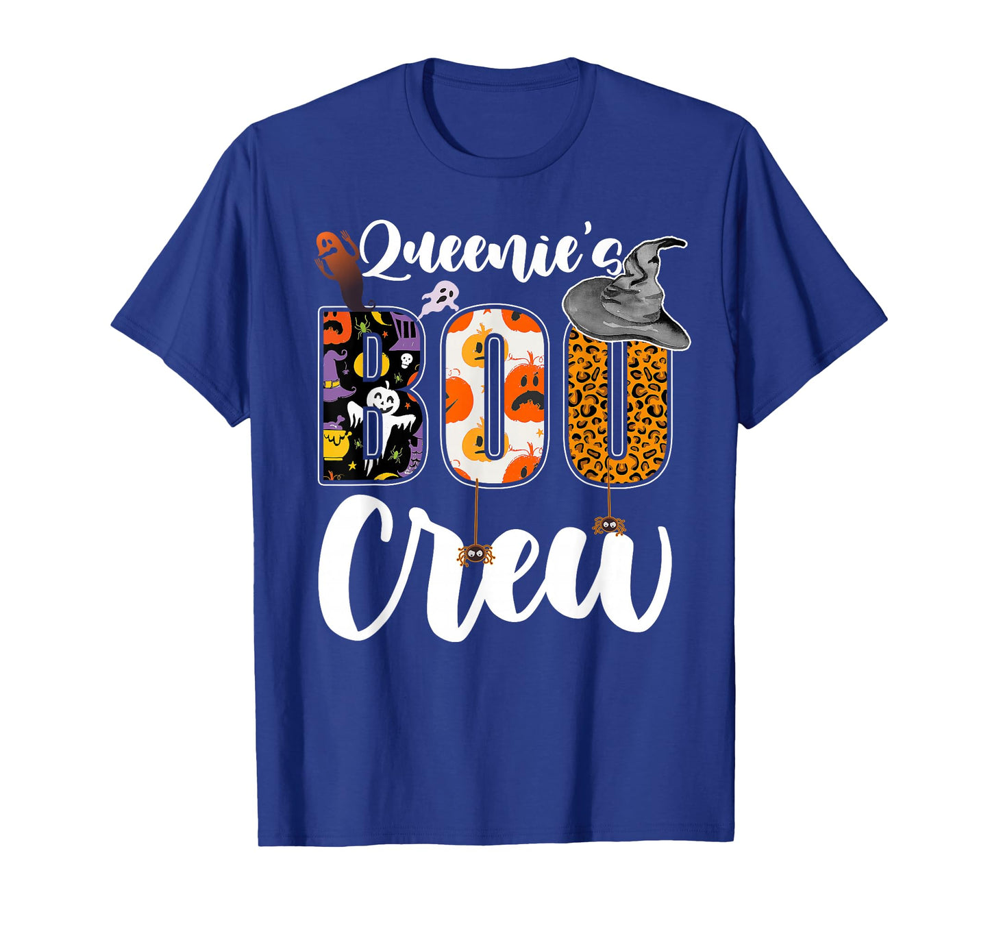 Queenie's Boo Crew Halloween Grandma Grandkids Matching T-Shirt