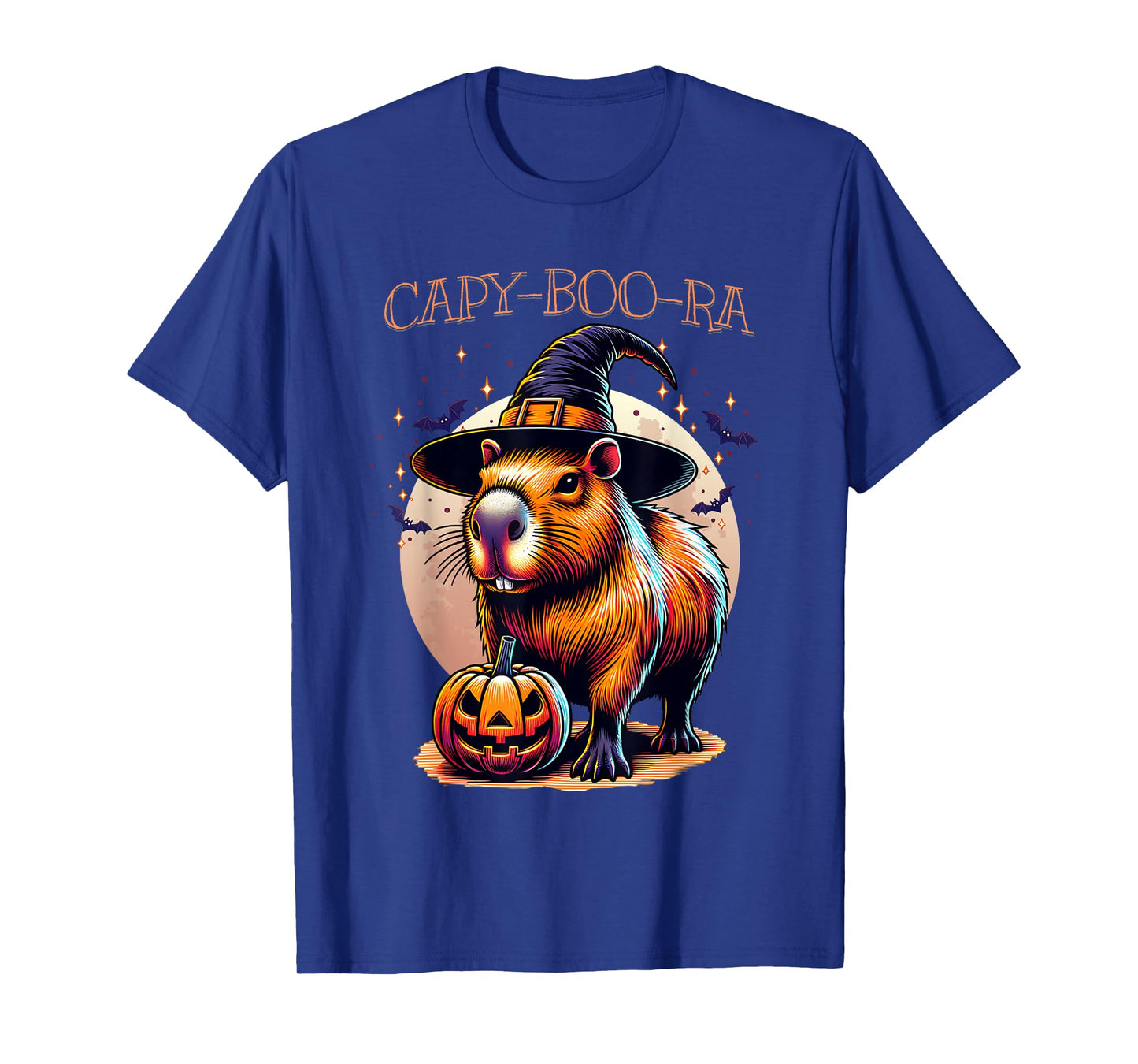 Capy-Boo-Ra Capybara Witch Jack-o-Lantern Pumpkin Halloween T-Shirt