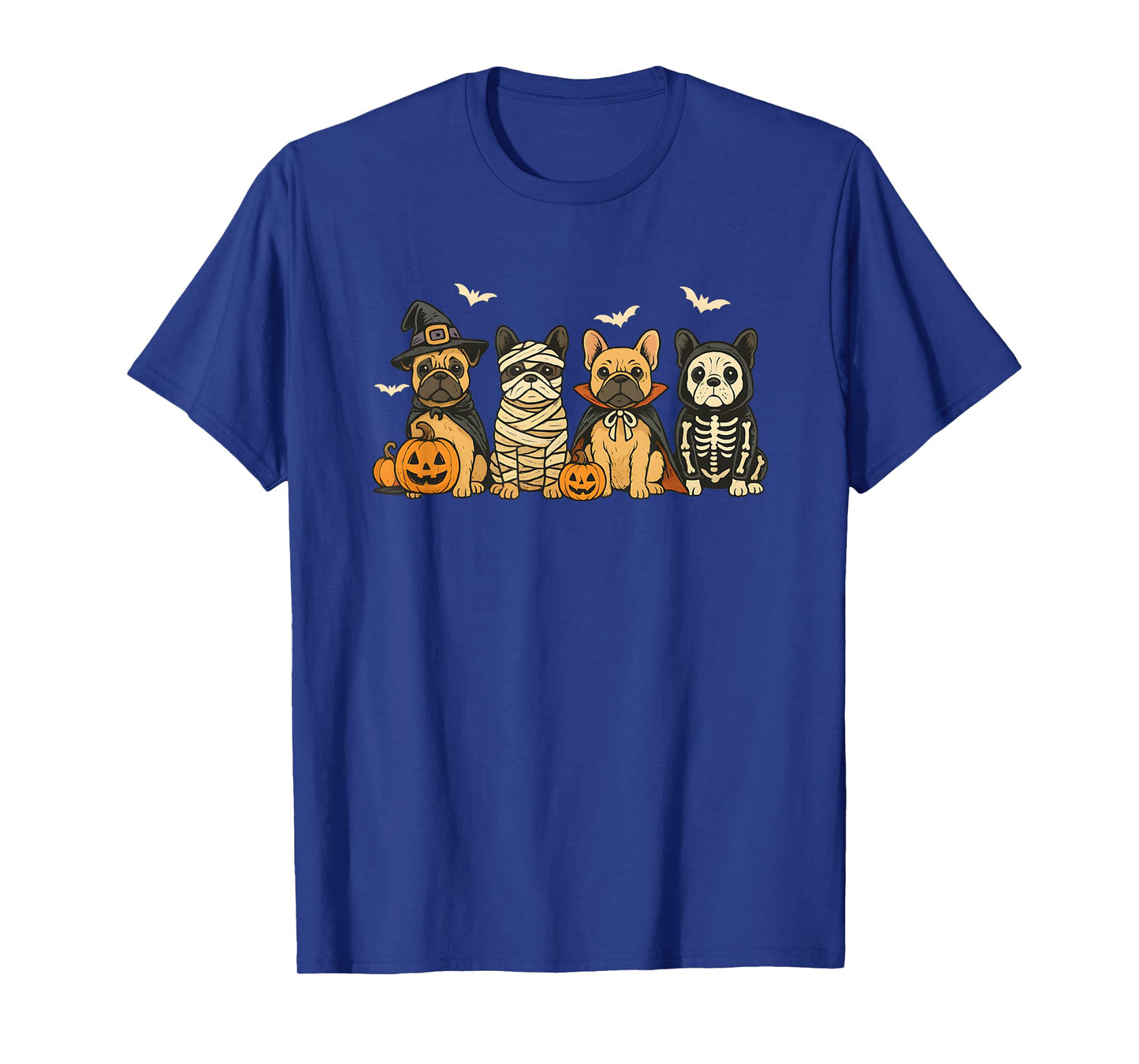 Retro French Bulldog Halloween French Bulldog Witch Dog Mom T-Shirt
