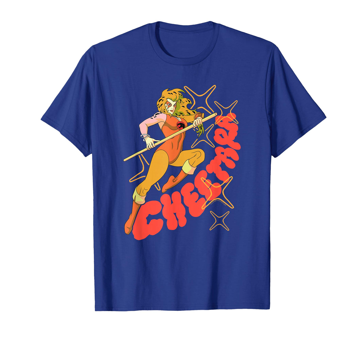 Ripple Junction x Thundercats Cheetara Warrior Retro Cartoon T-Shirt, Small, Black