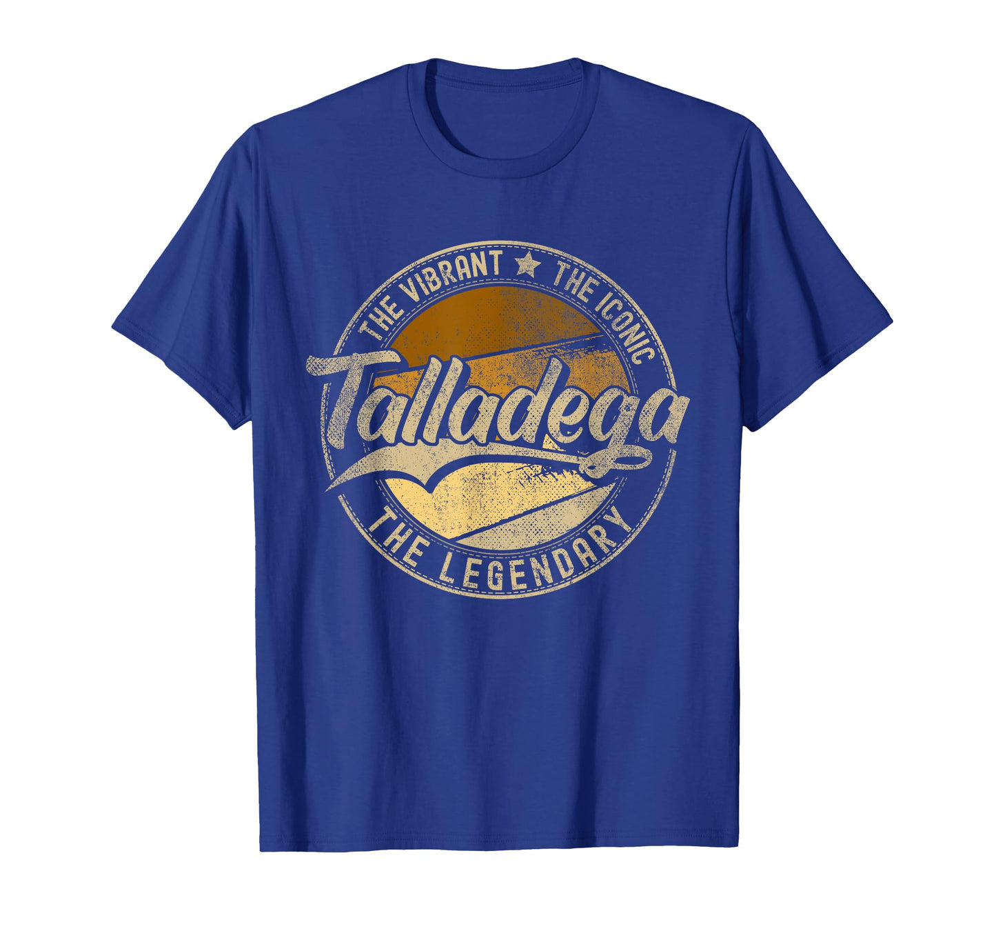 Talladega AL | Alabama | Vintage Distressed T-Shirt, Small, Black