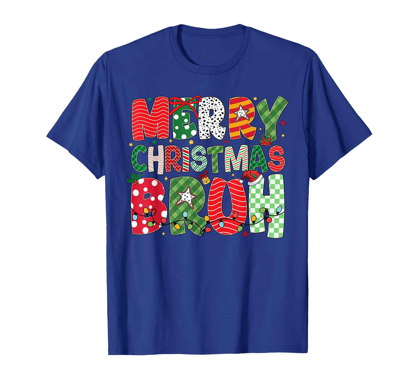 Merry Christmas Bruh Funny Matching Family Men Women Kids T-Shirt