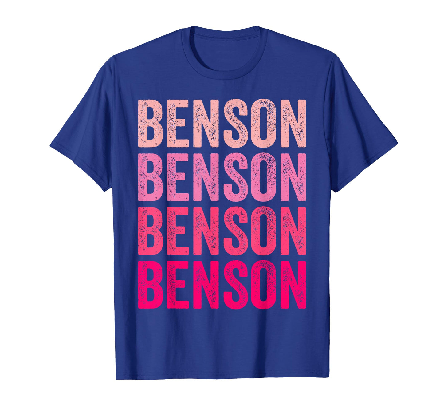 Benson Personalized Name Vintage Retro Girls Woman Man T-Shirt