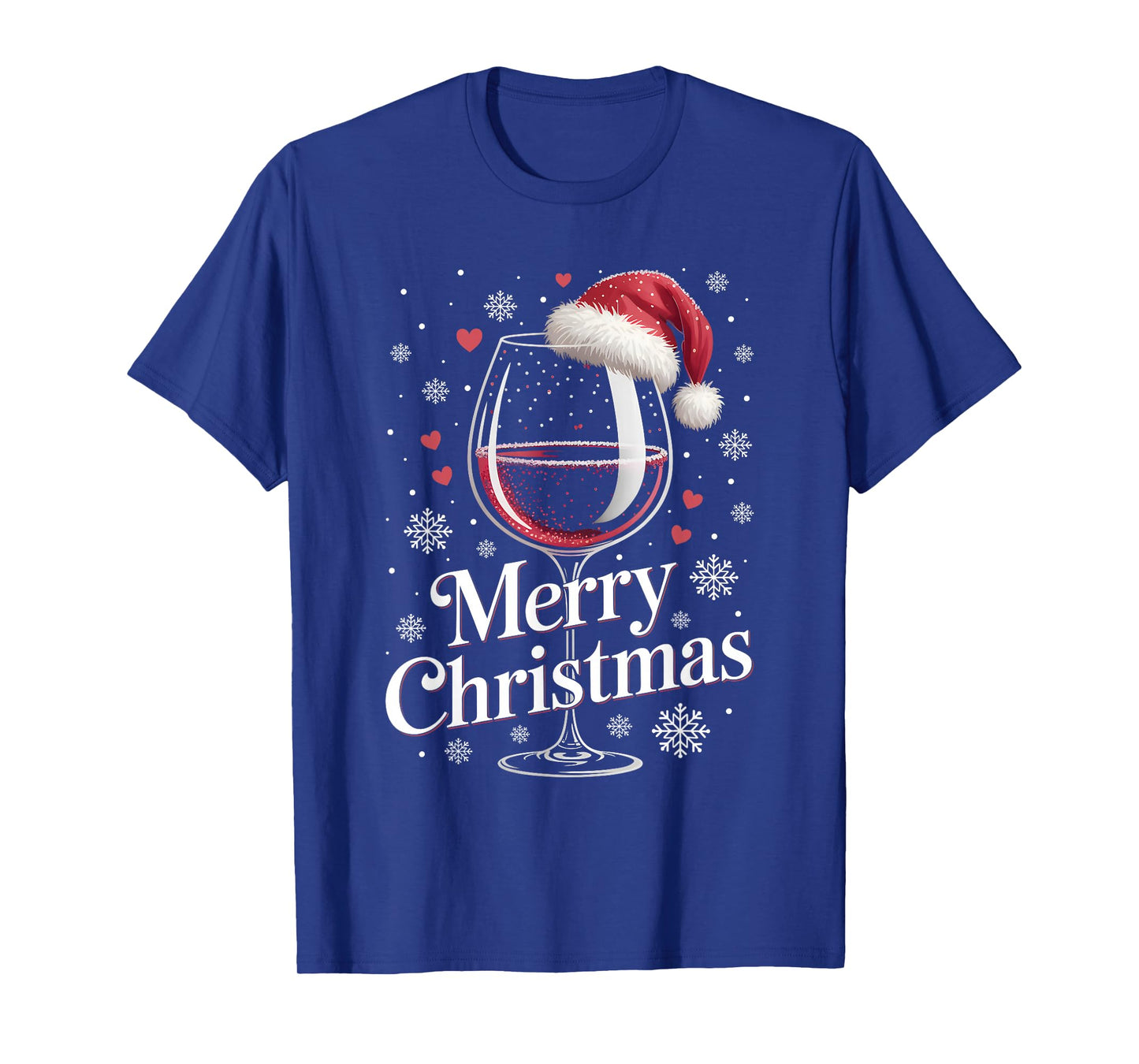 Party Outfit Christmas Pajamas Women Wine Glass Wine T-Shirt