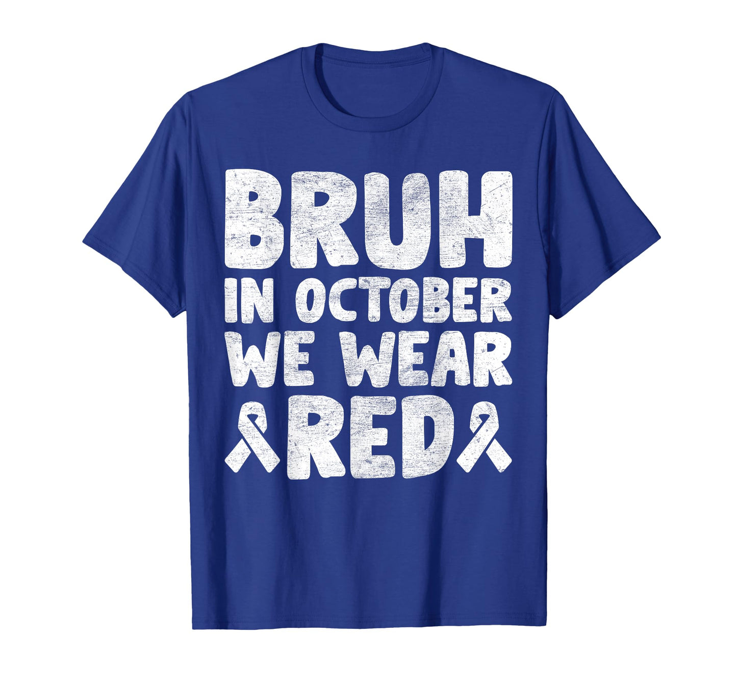 Red Ribbon Week Shirt for Kids Boys Bruh In October Wear Red T-Shirt