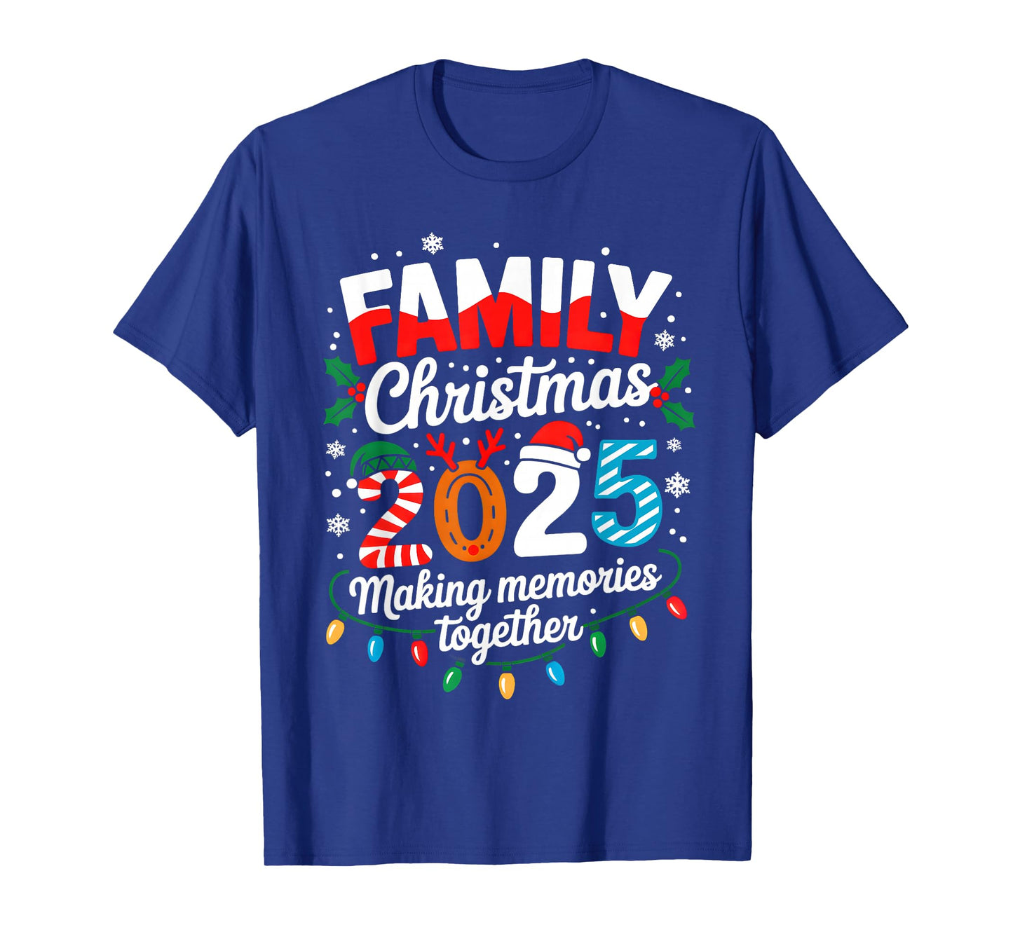 Family Christmas 2025 Matching Family Xmas Squad Santa 2025 T-Shirt