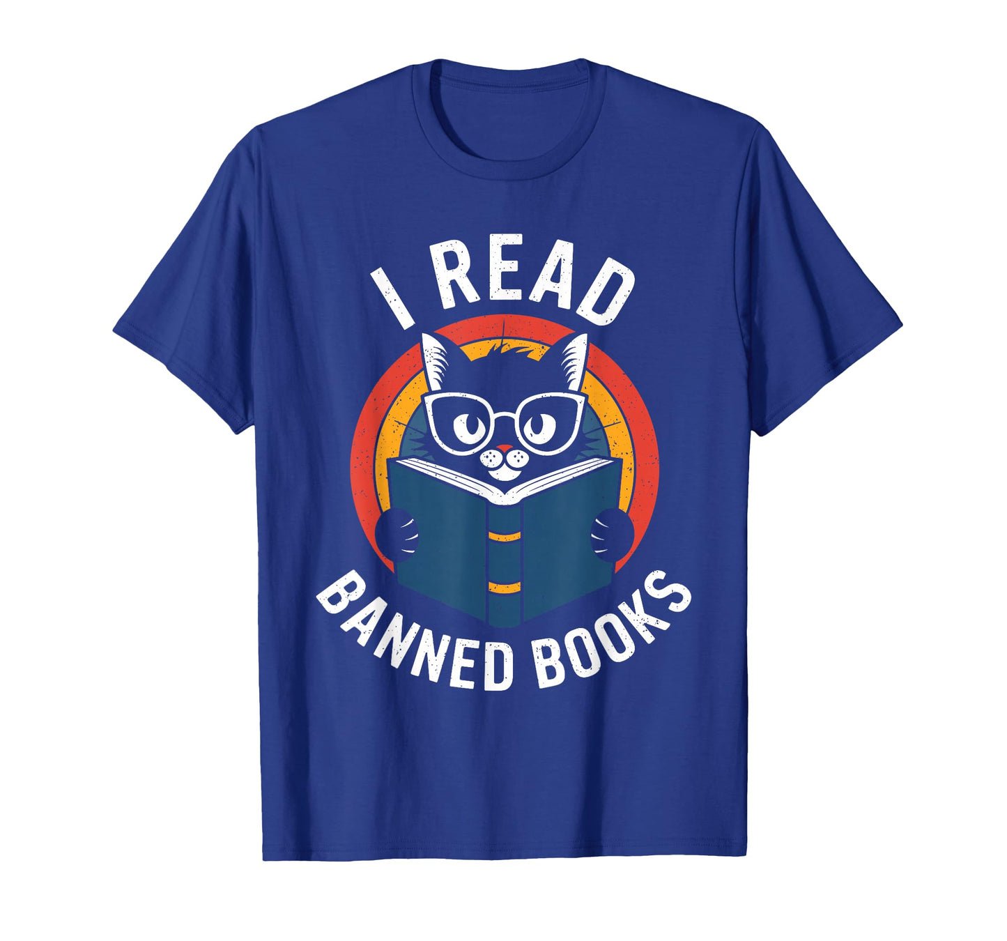 I Read Banned Books For Men Women Funny Cat | Banned Books T-Shirt