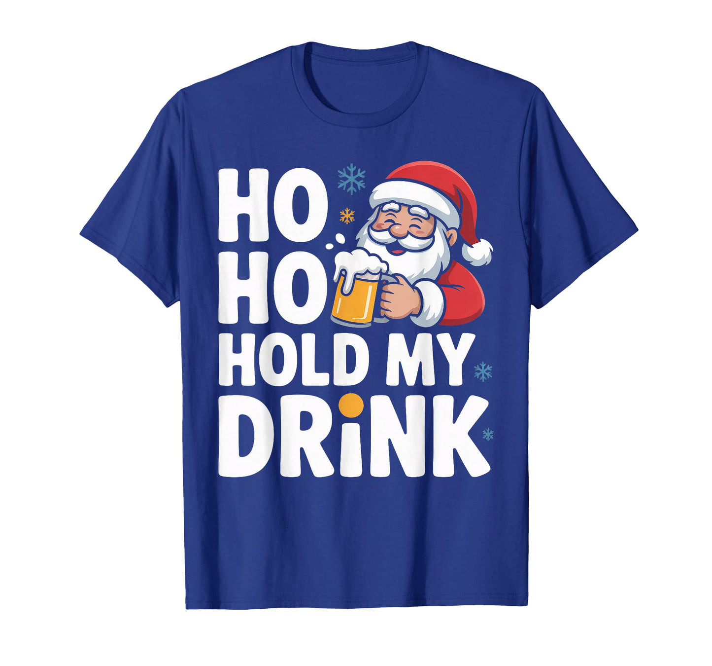 Ho Ho Hold My Drink Christmas Santa Party Humor T-Shirt