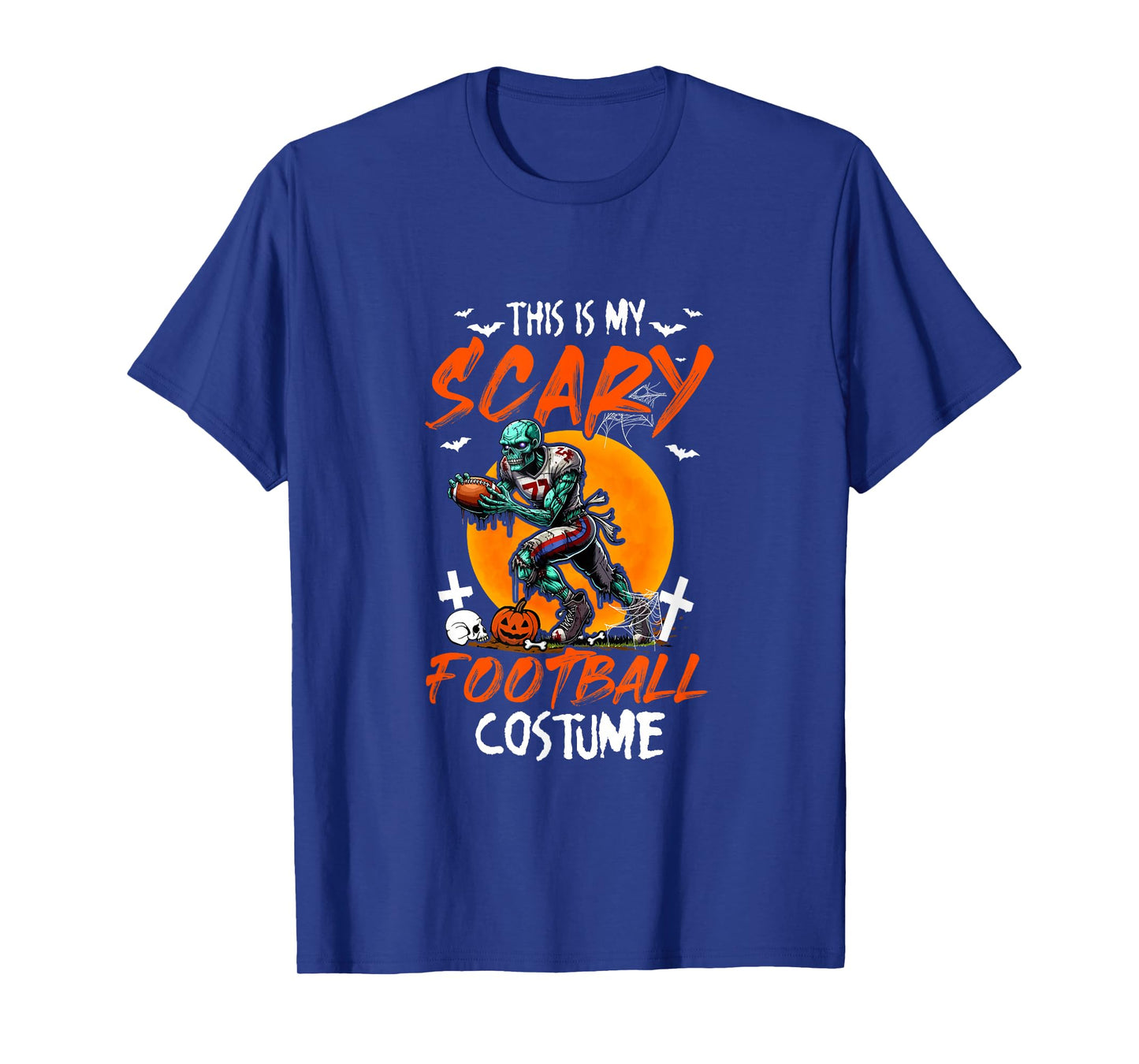 My Scary Football Costume Halloween Player Matching Team T-Shirt