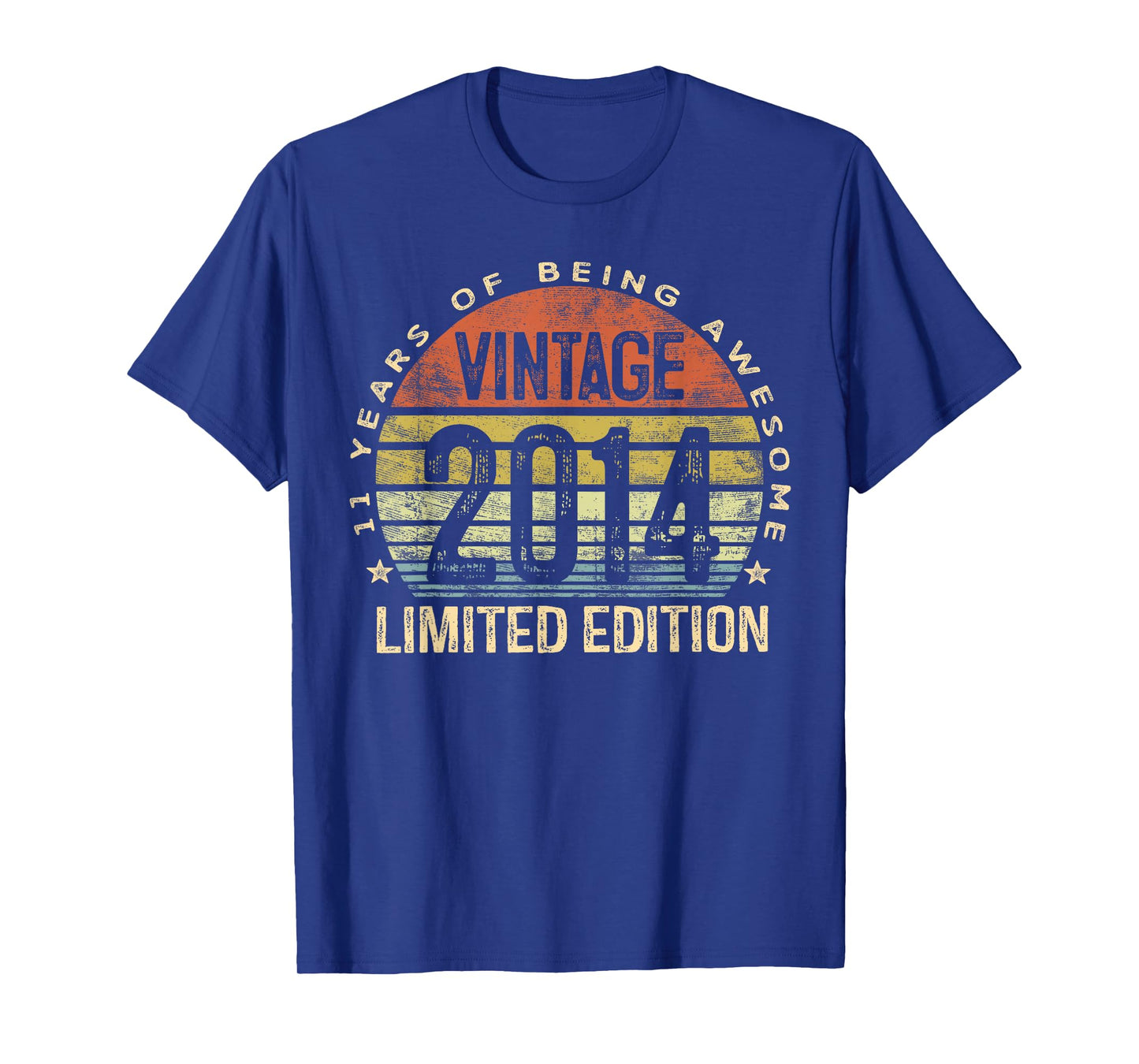 Vintage 2014 Limited Edition 11-Year-Old Gifts 11th Birthday T-Shirt
