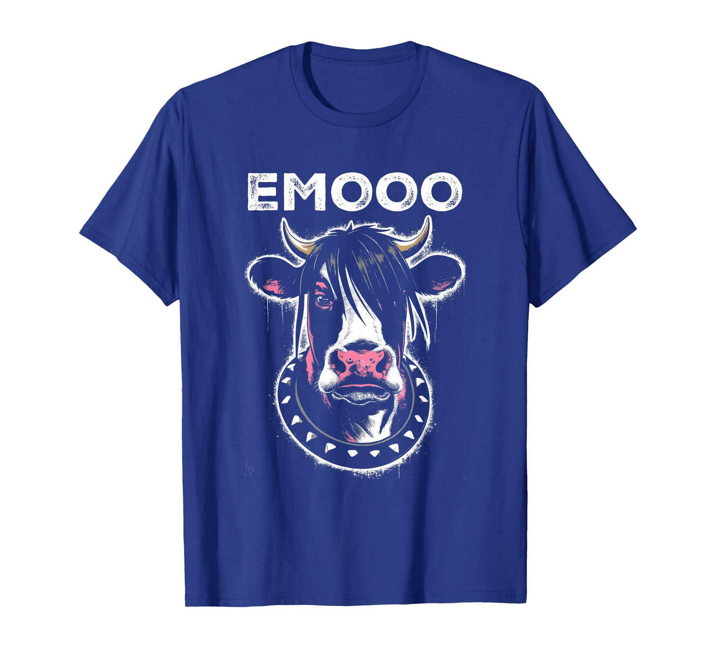 Emooo - Funny Graphic Emo Cow Pun Punk Grunge Lover T-Shirt
