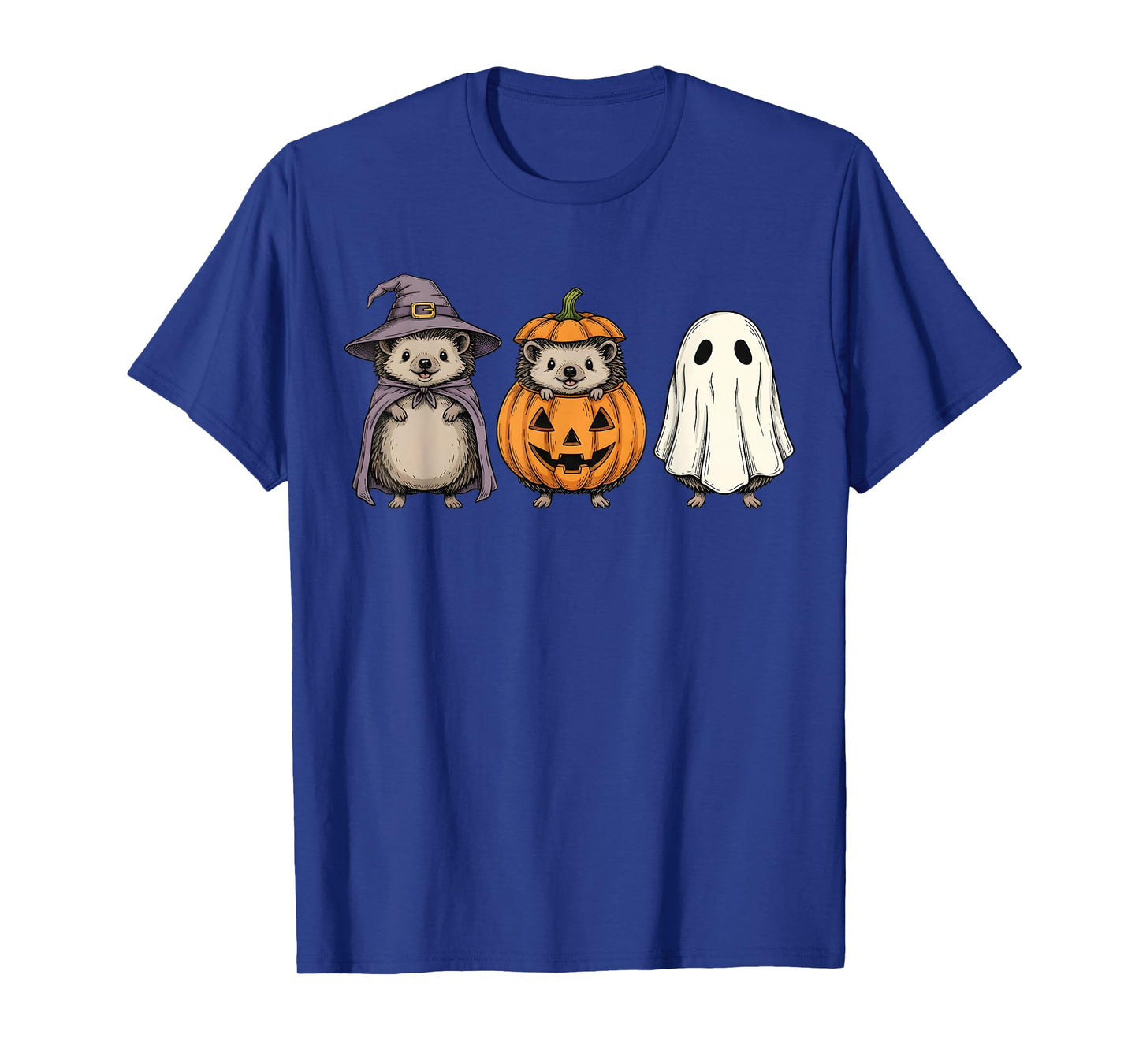 Spooky Ghost Hedgehog Lover Pumpkin Halloween T-Shirt