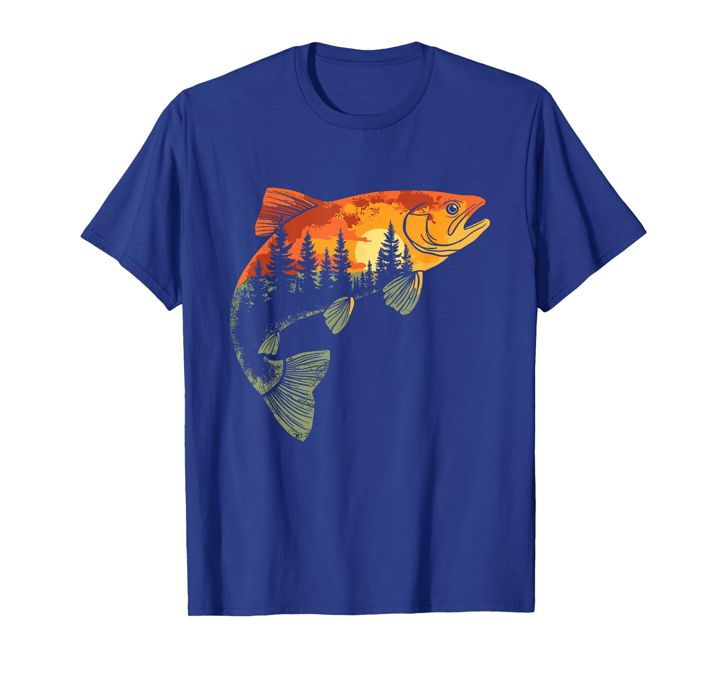 Fishing, Trout, Fly Fishing, Angler Fisherman, Nature Forest T-Shirt