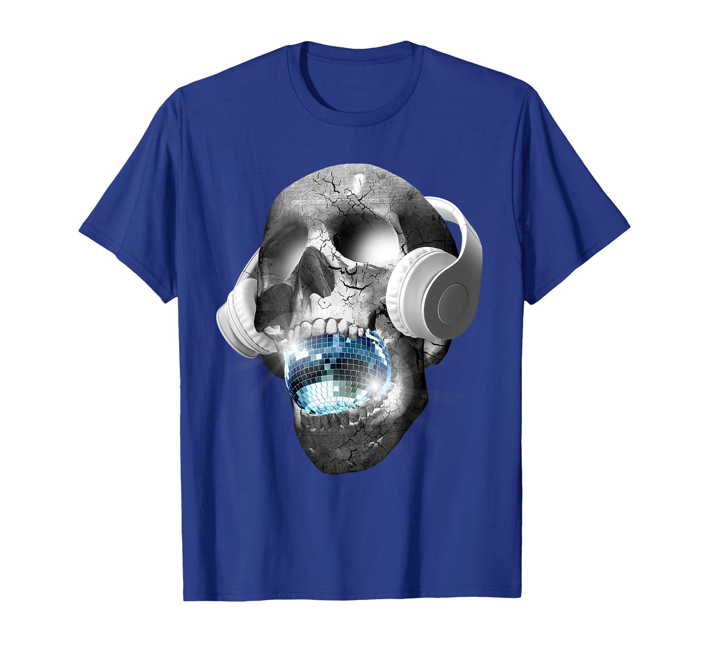 EDM Urban DJ hip hop skull streetwear headphones graphic tee T-Shirt