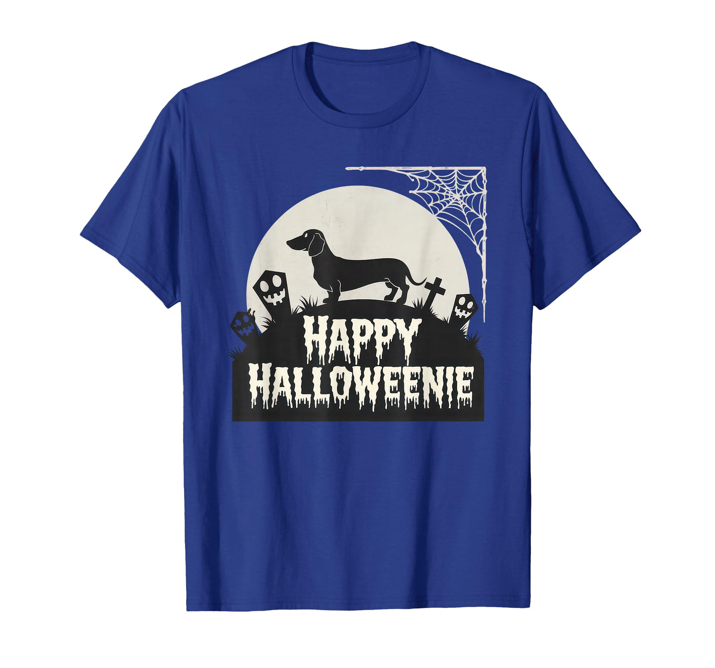 Happy Halloweenie Tshirt Women Men Wiener Monster Party T-Shirt