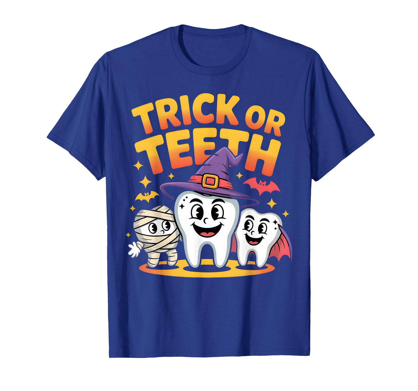 Trick or Teeth Funny Dental Halloween Costume T-Shirt