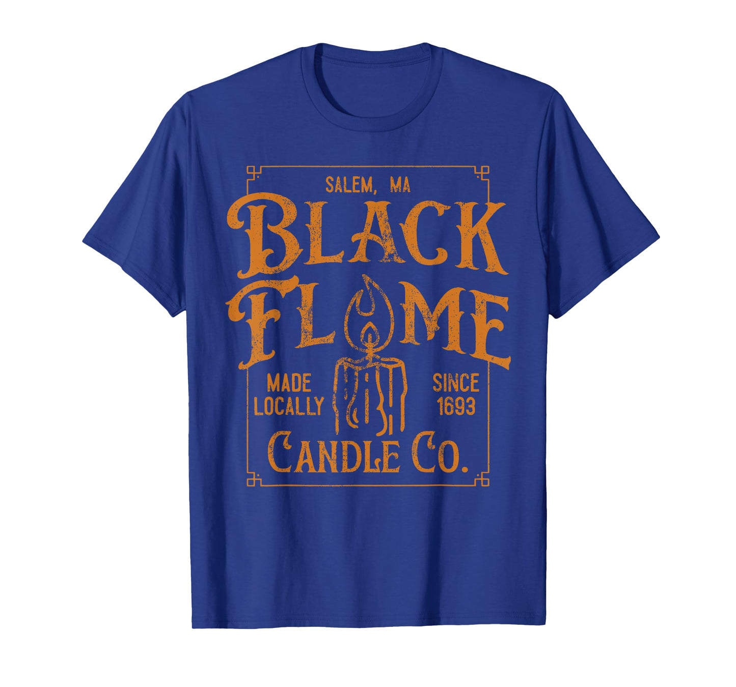 Salem est 1963 Black Flame Retro Halloween T-Shirt