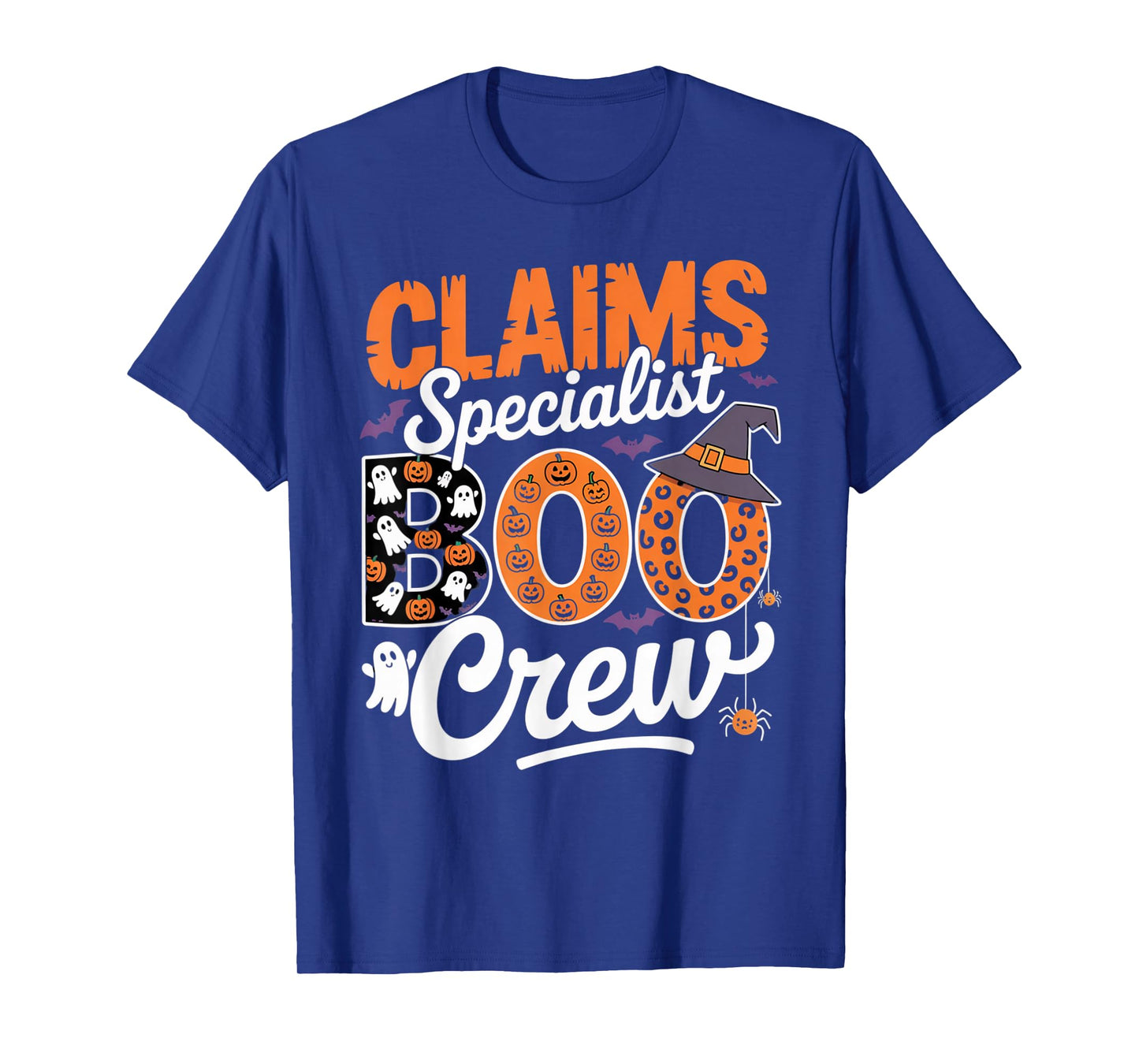 Claims Specialist Boo Crew Halloween Matching Spooky Outfit T-Shirt