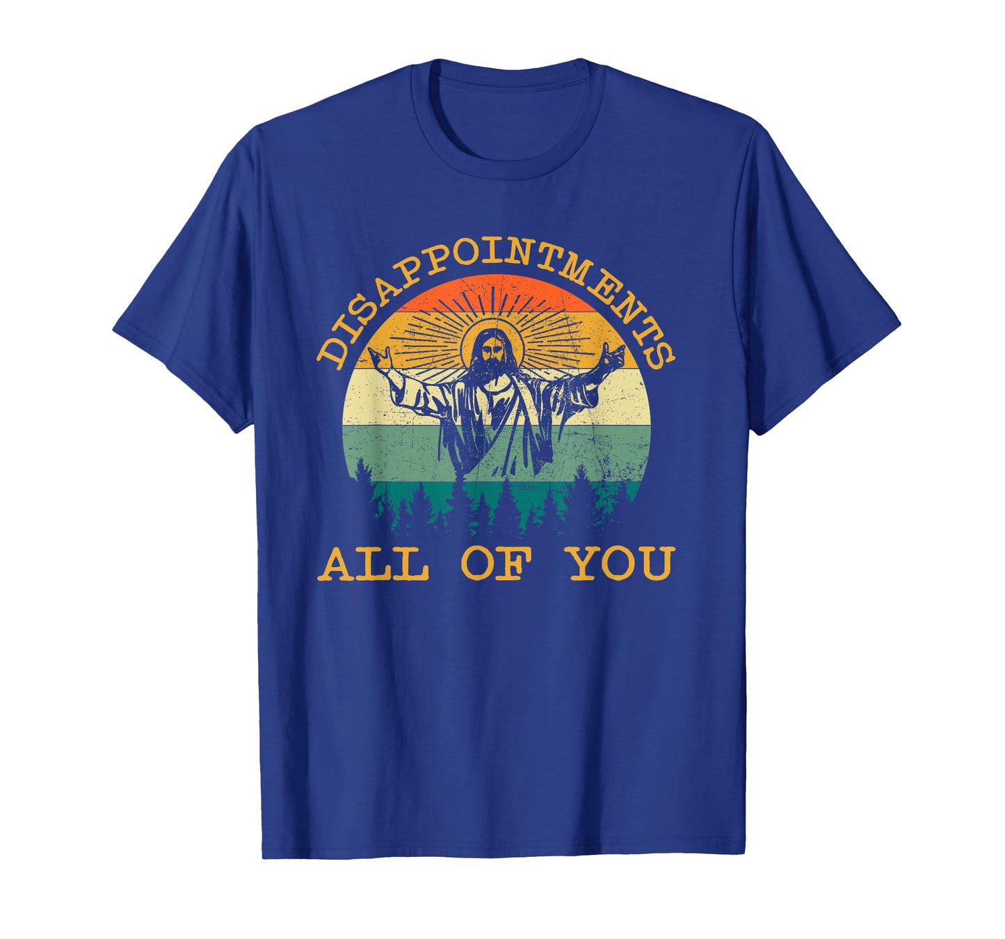 Vintage 1977 Tee Disappointments All You Jesus Christian T-Shirt - Unisex-Adults, Black, Small, Short Sleeve, T-Shirt