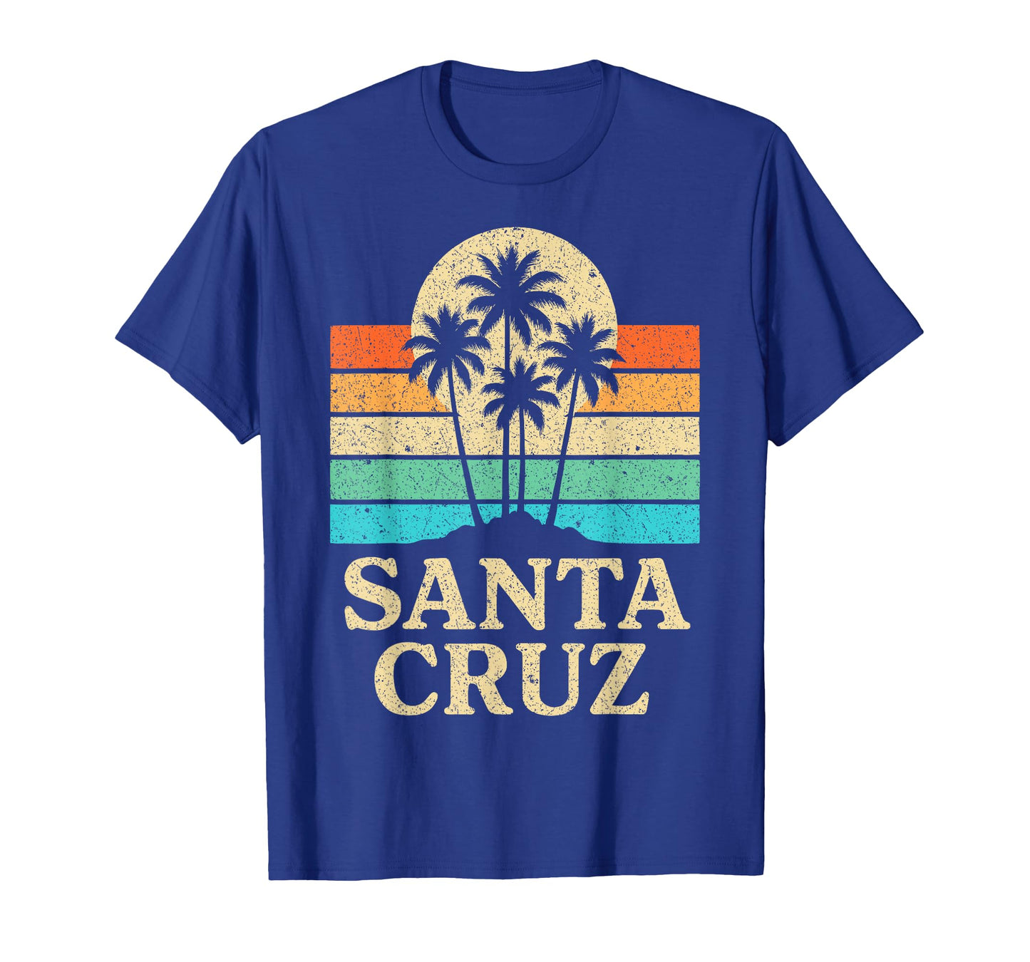 Santa Cruz CA California Retro 70s 80s 90s Surfer T-Shirt
