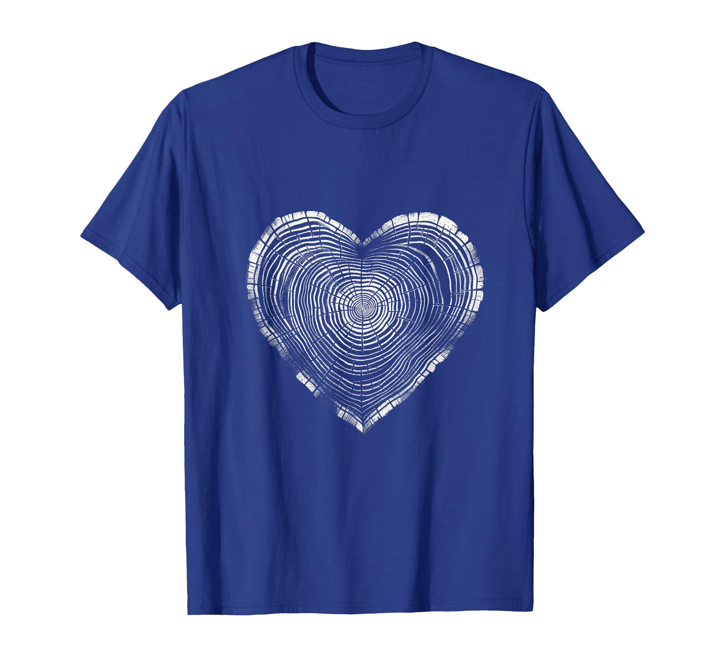 Retro Tree Trunk Heart Nature Wildlife Trees Outdoor Forest T-Shirt