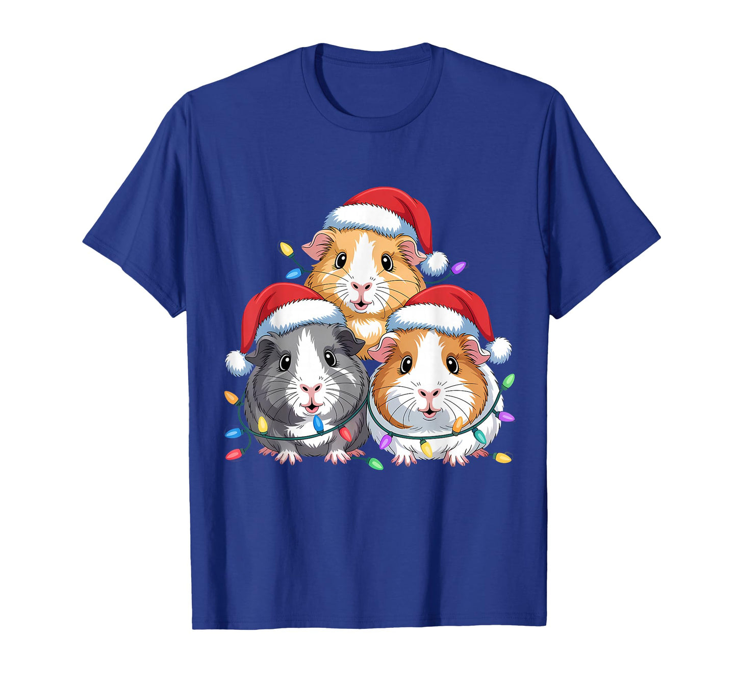 Guinea Pig Christmas Santa Hat T-Shirt
