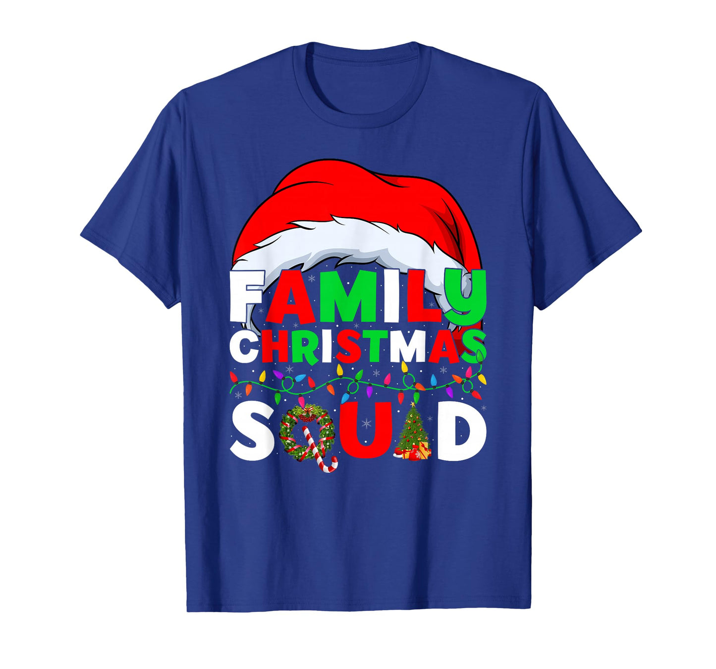 Santa Xmas Pajamas Matching Family Christmas Squad Holiday T-Shirt