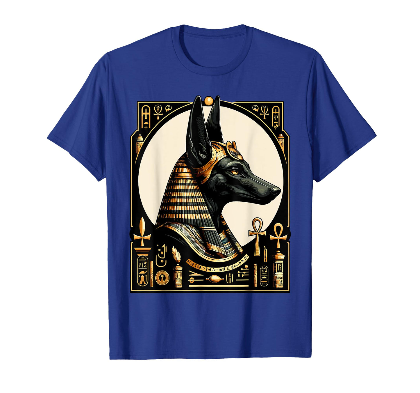Streetwear 80s 90s Egypt retro Egyptian God Anubis T-Shirt