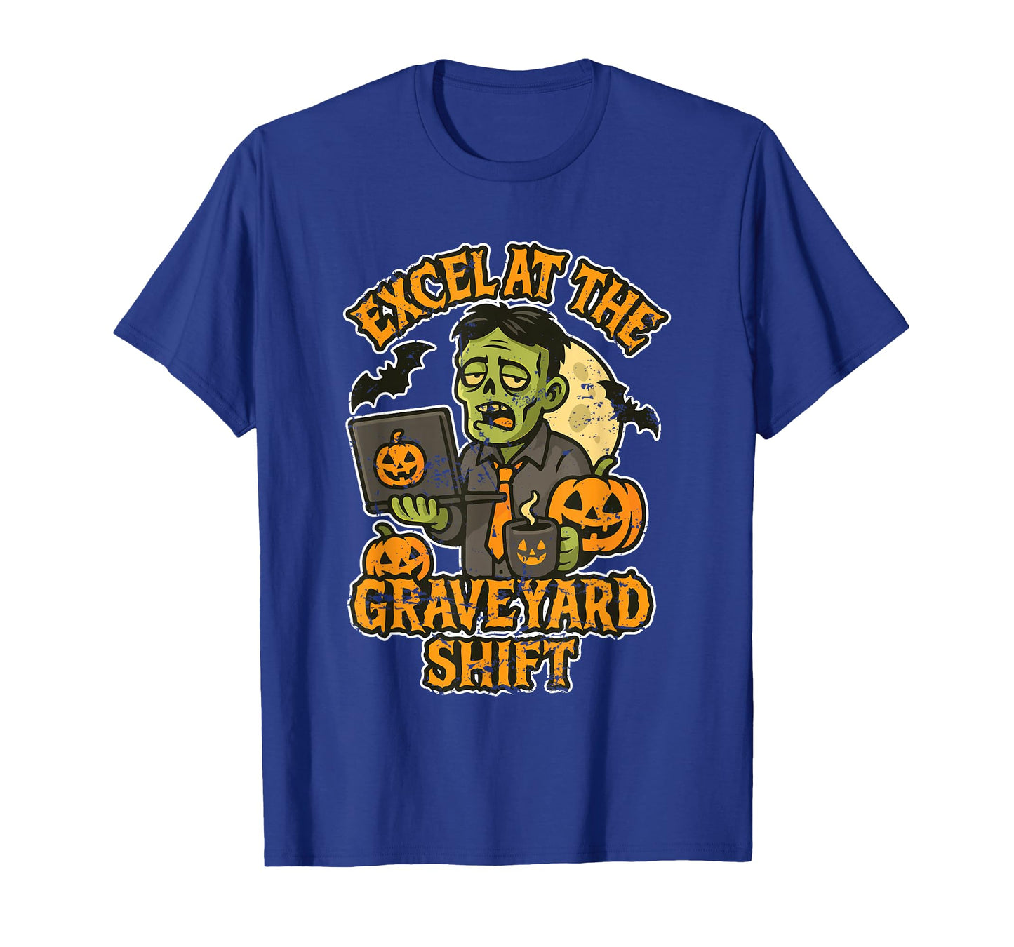 Excel at The Graveyard Shift Zombie T-Shirt