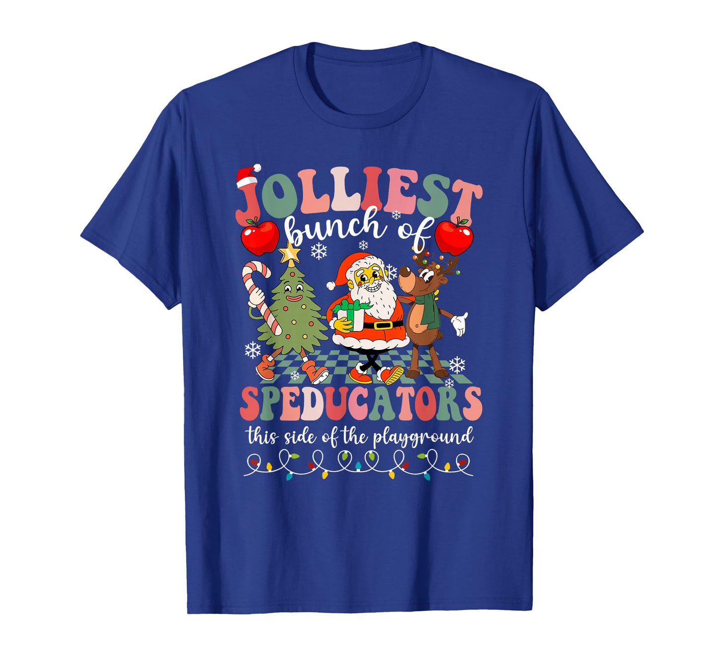 Funny Christmas Jolliest Bunch of Special Education Teachers T-Shirt