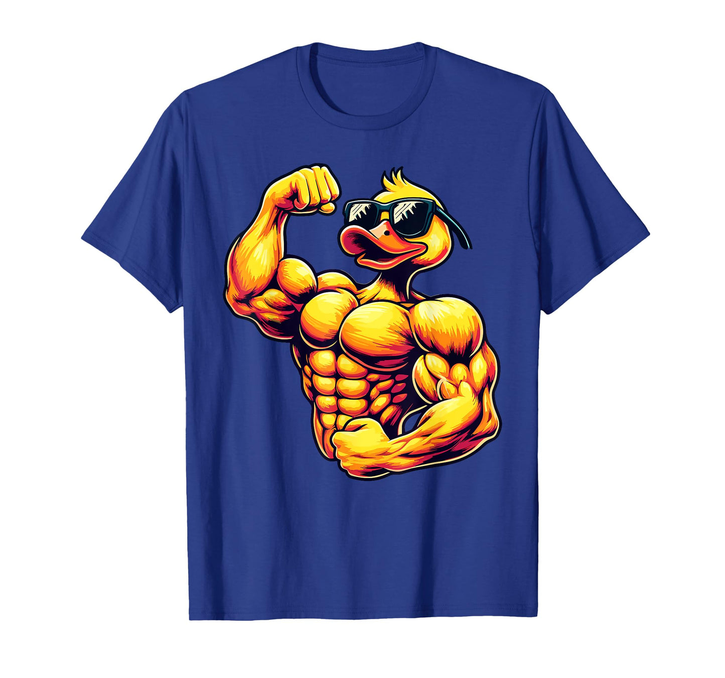 Muscular Rubber Duck Bodybuilder Duck T-Shirt