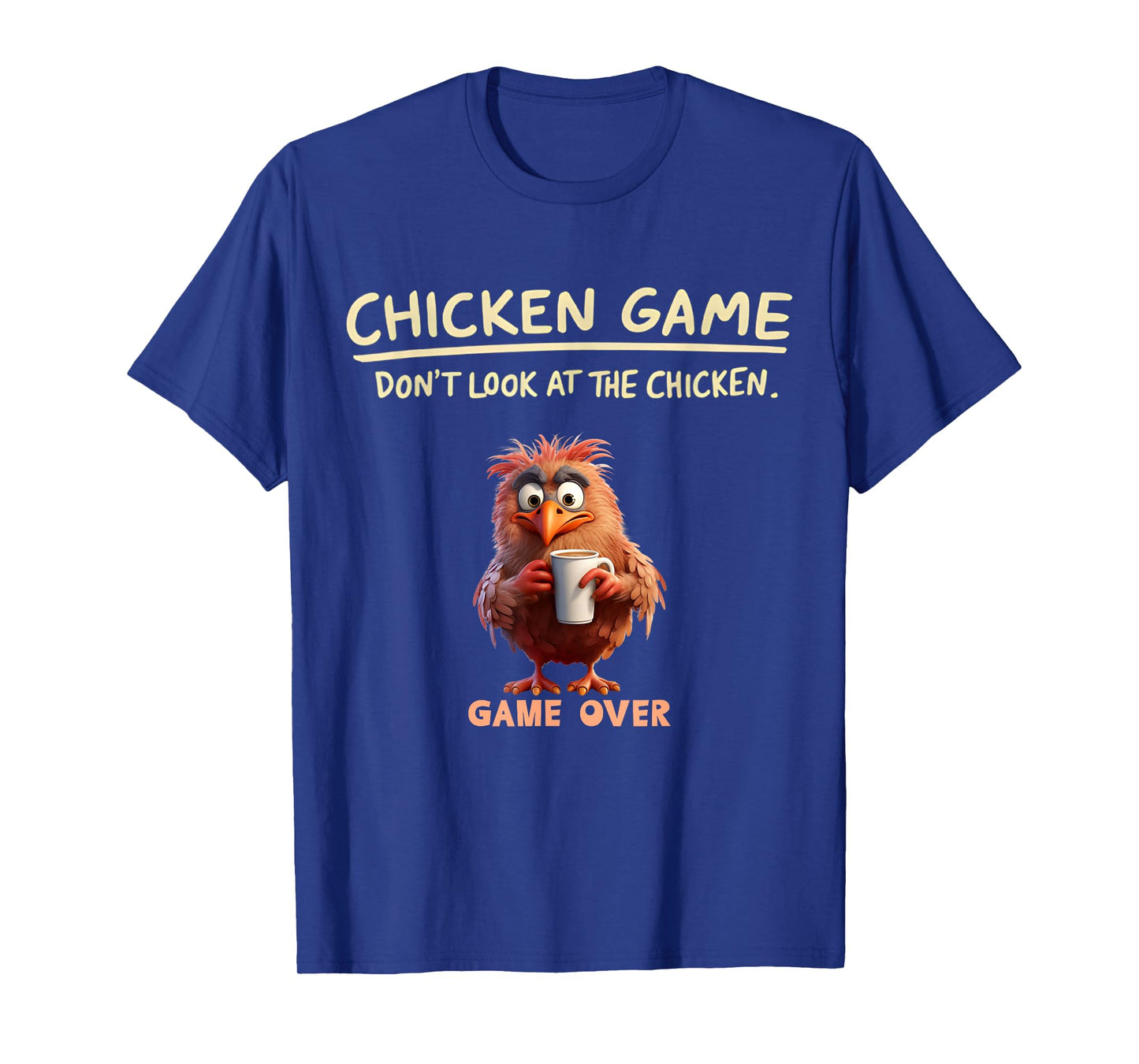Funny the Chicken Game Don't Look At This Chicken kids boys T-Shirt