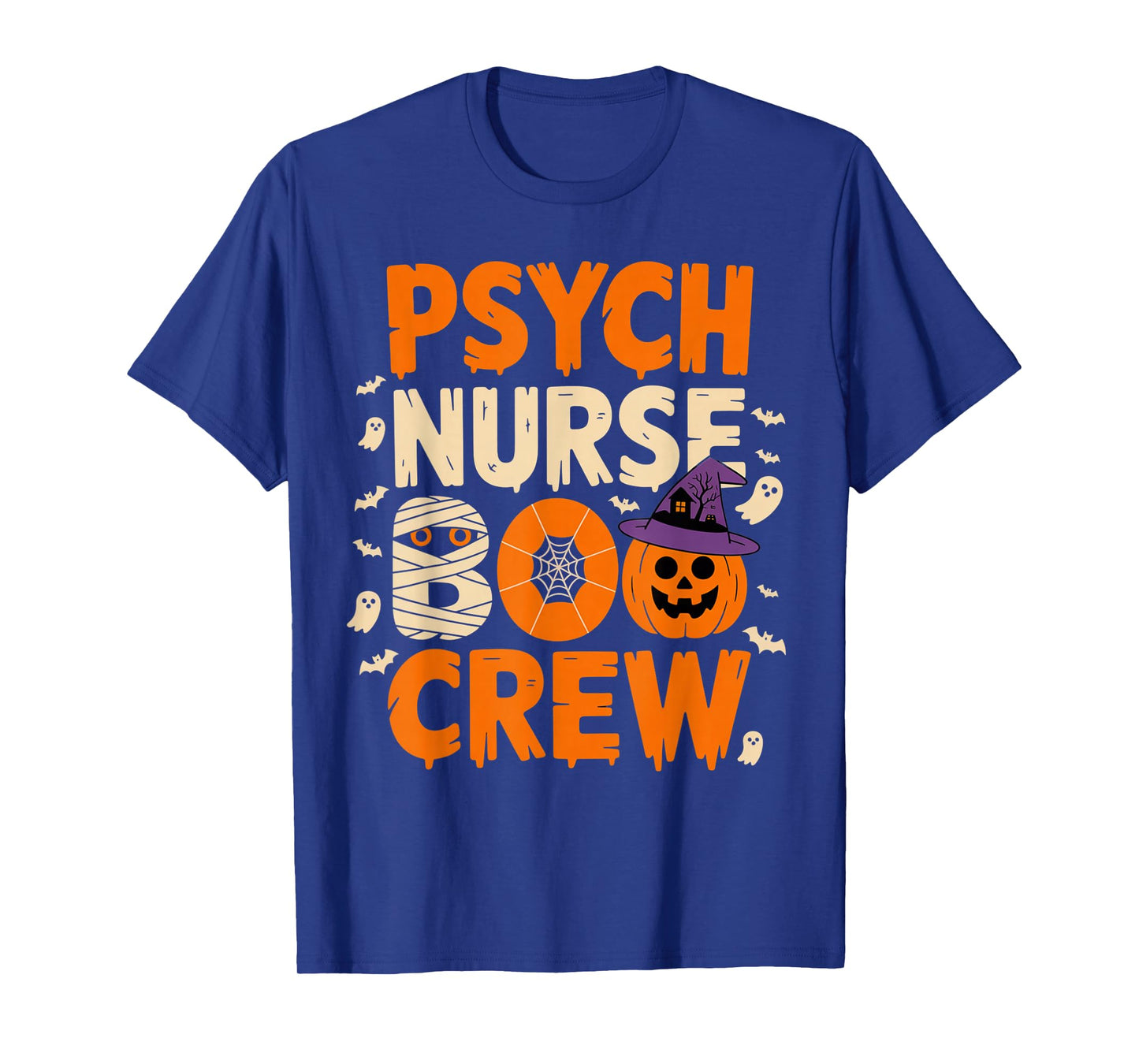 Psych Nurse Boo Crew Funny Halloween Outfit for Nurses T-Shirt
