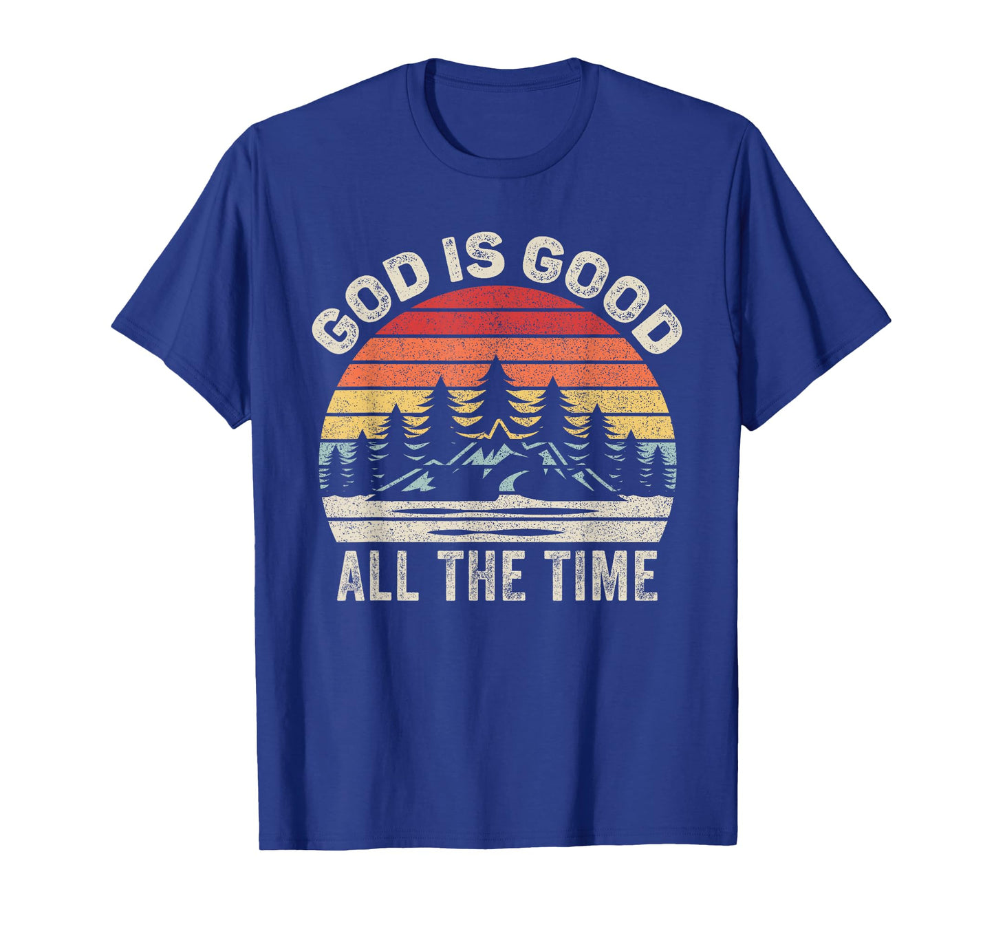 Vintage Retro God Is Good All The Time Christian T-Shirt