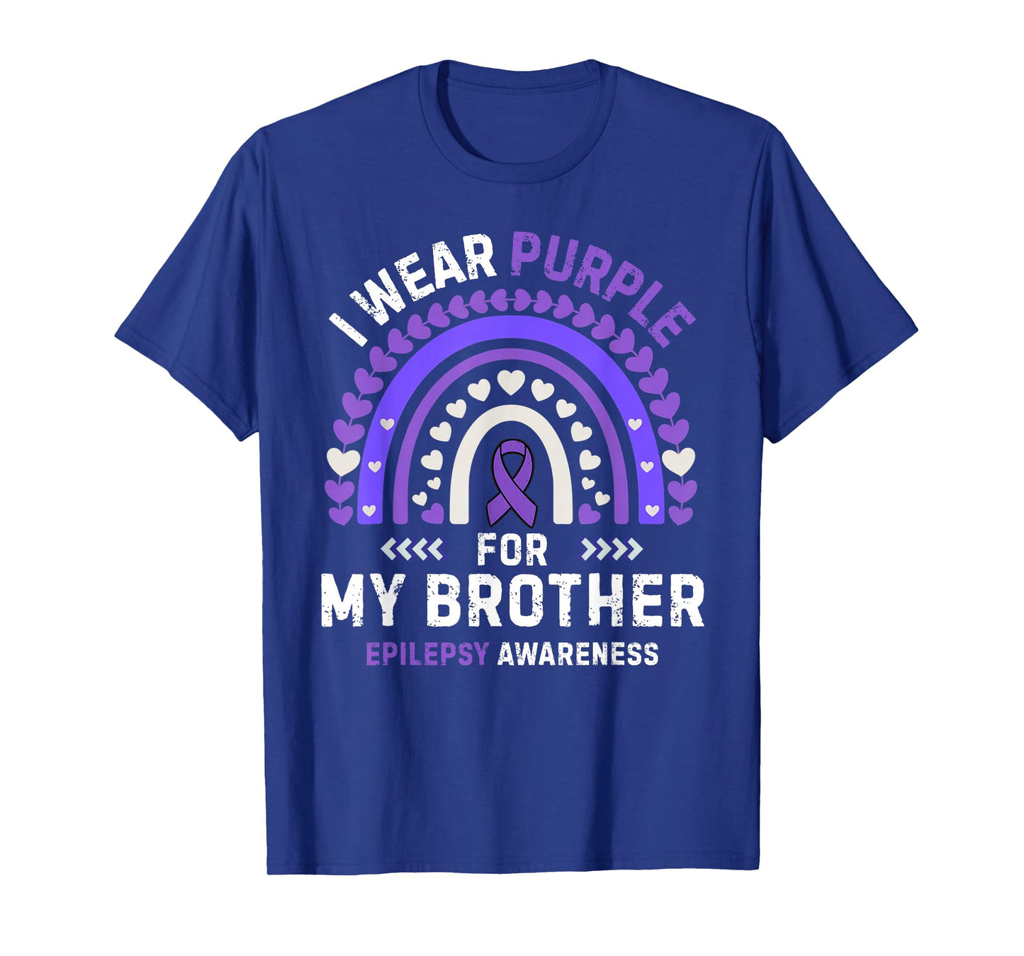 I wear Purple for My Brother Seizure Epilepsy Awareness T-Shirt