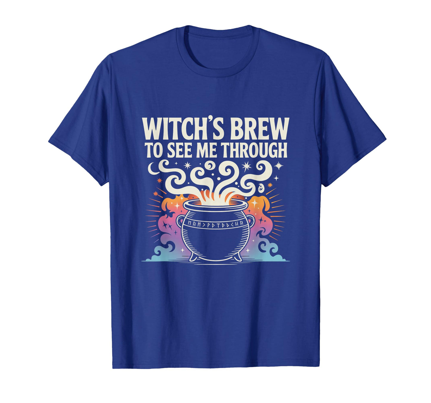 Vintage The Witches Brew Coffee Lovers Shirt On Halloween T-Shirt