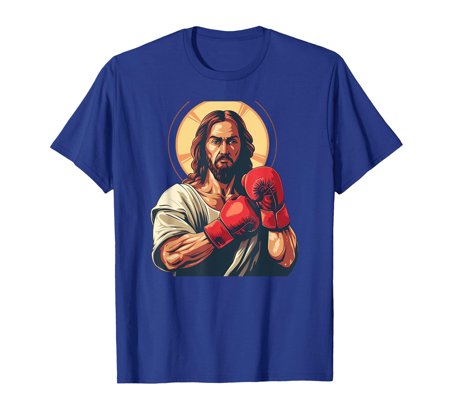 Pretty Jesus with boxing Gloves for Religious and Sports Fan T-Shirt