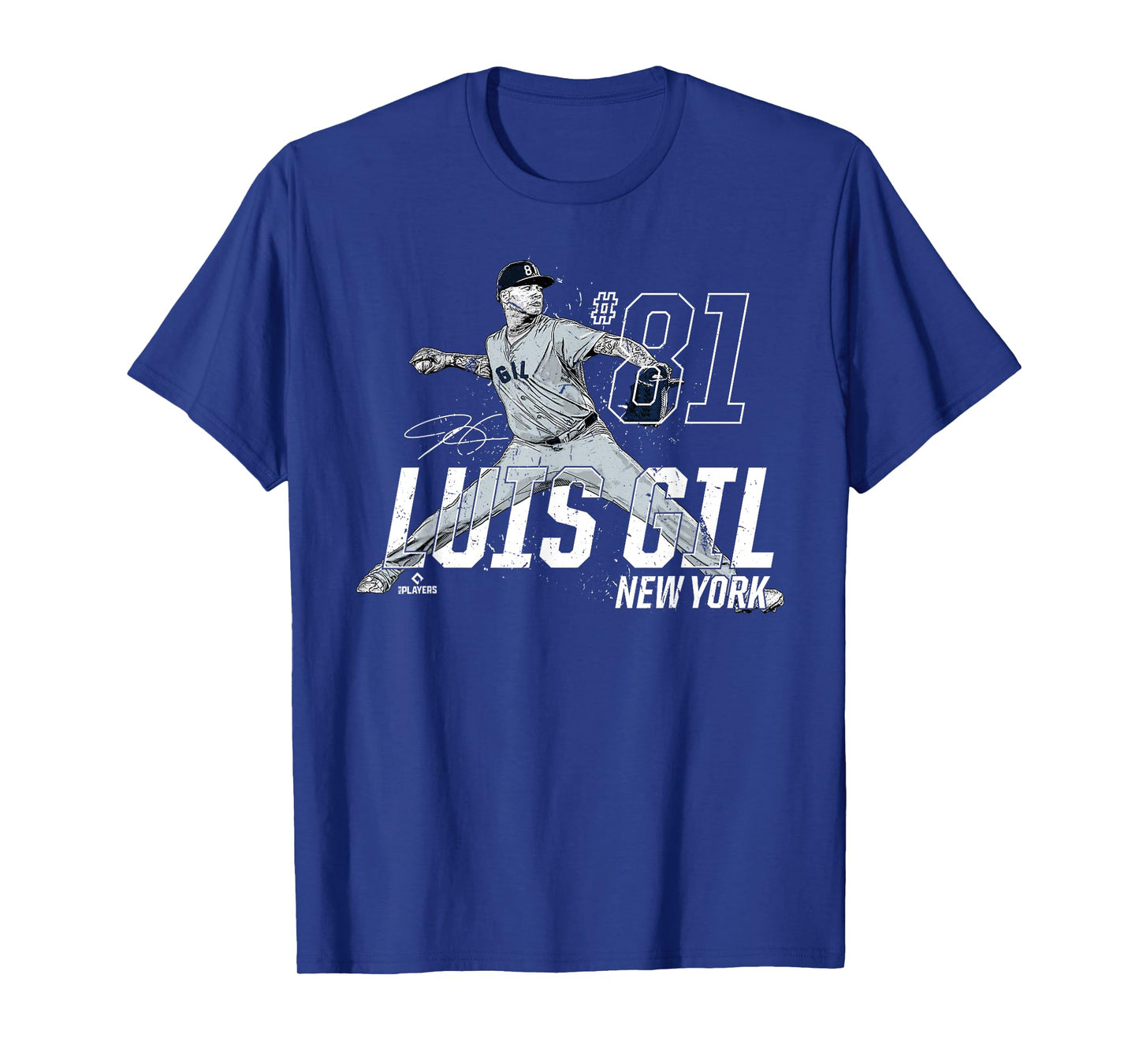 Dynamic Pose Luis Gil New York Baseball MLBPA T-Shirt